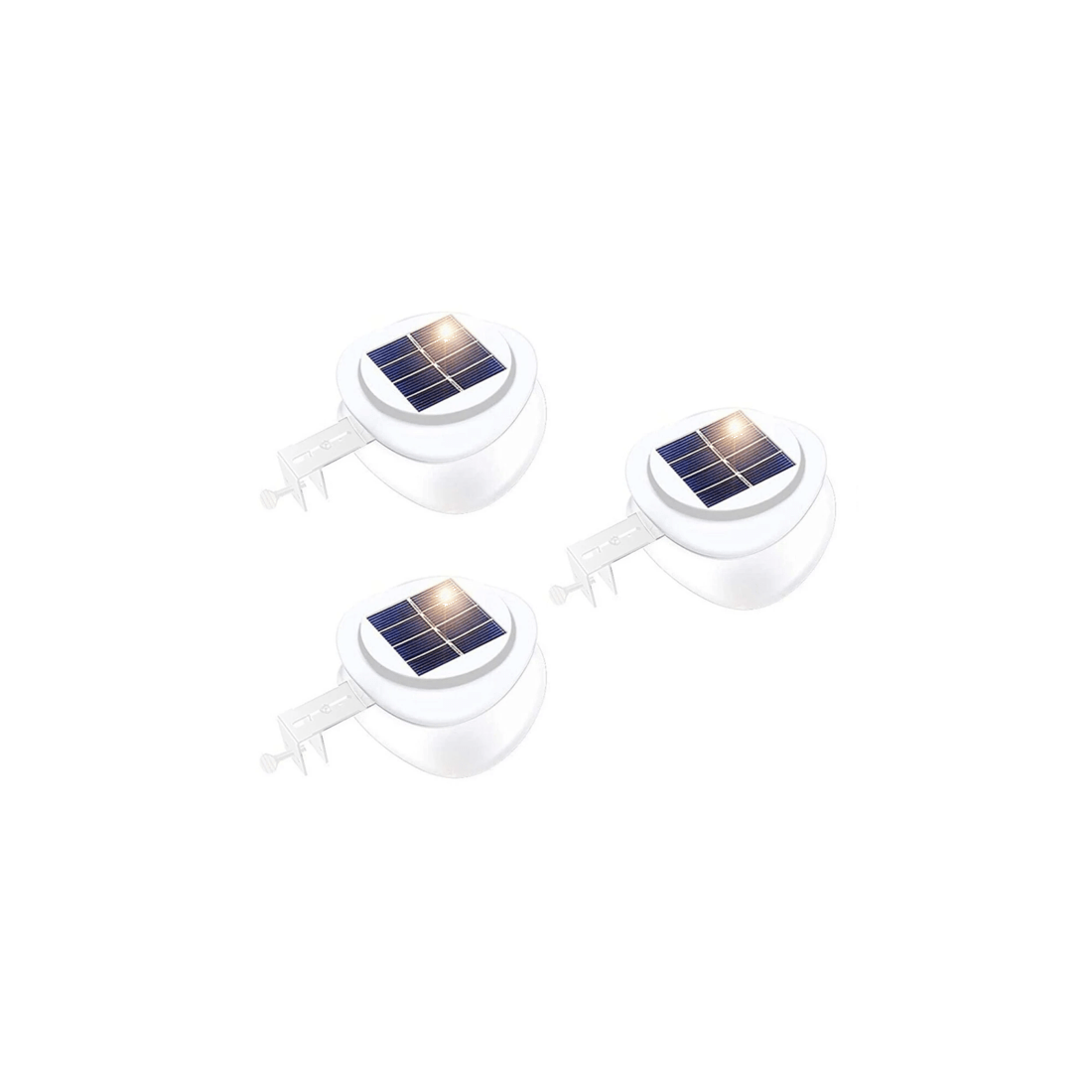 1 Lenoxx Solar Multipurpose Light (3-Piece, White) w/ Screw & Mount, Energy-Saving, 1 of 4