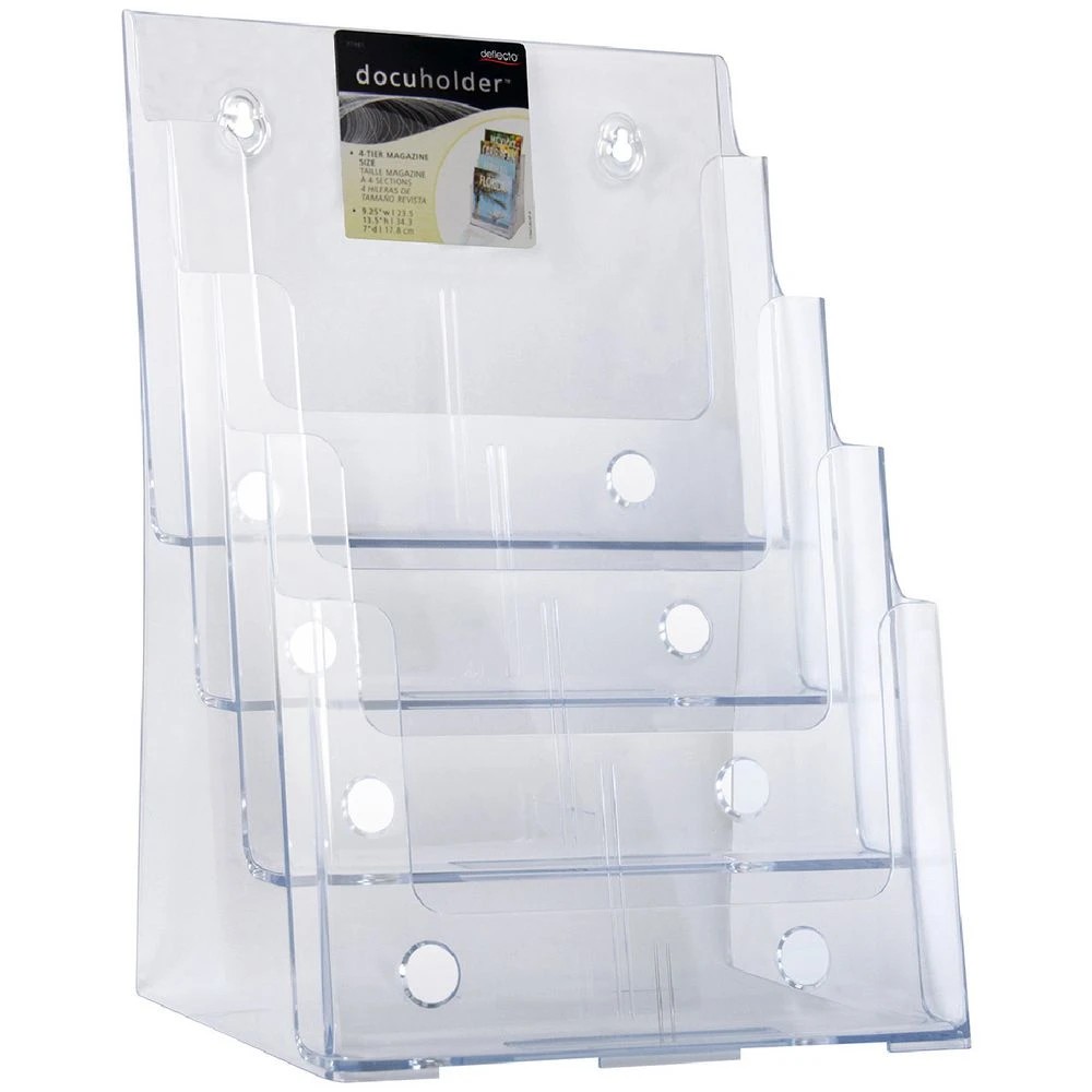1 Deflecto 4 Tier Brochure Holder Portrait, 1 of 1