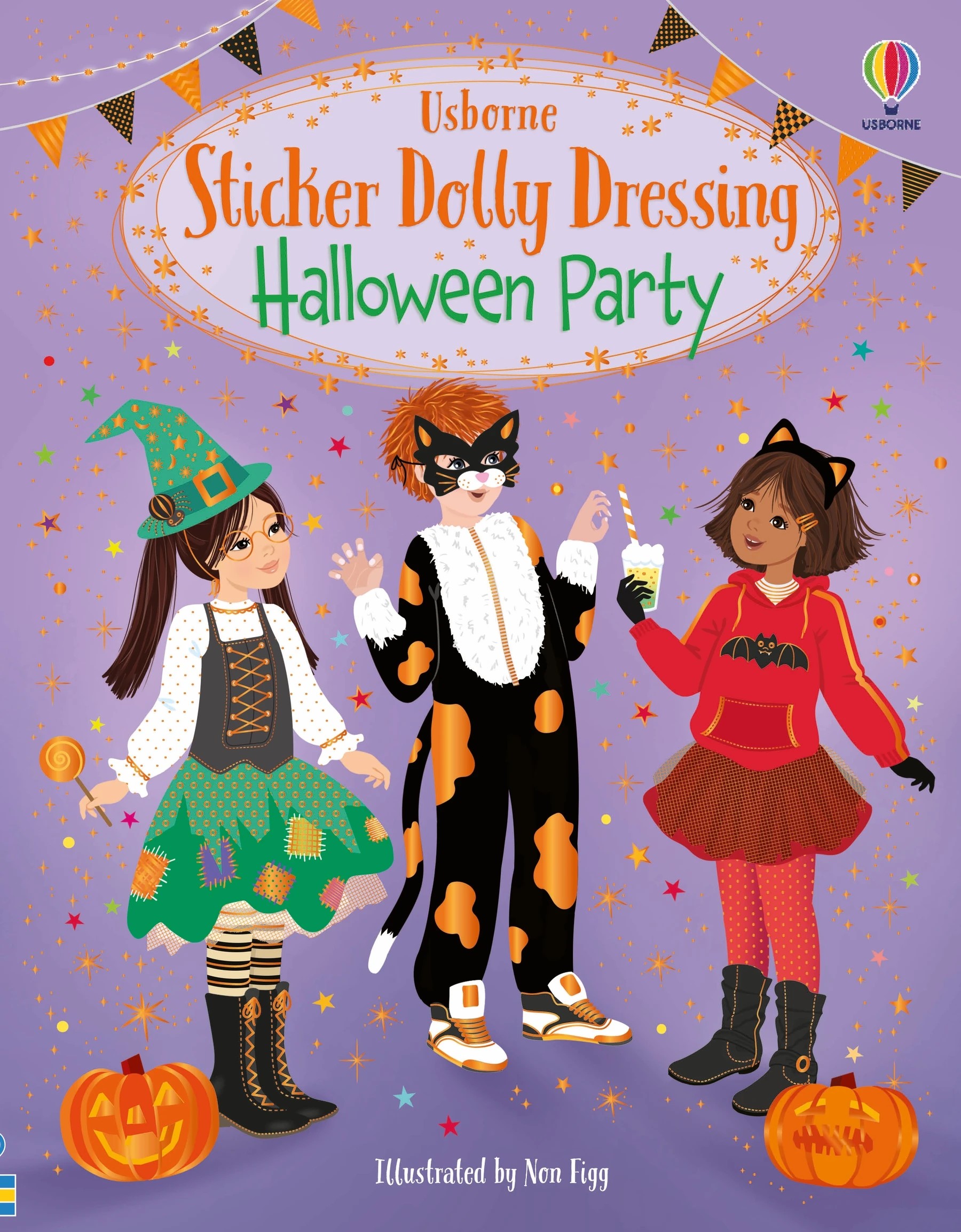 1 Usborne Sticker Dolly Dressing Halloween Party by Fiona Watt - Book
