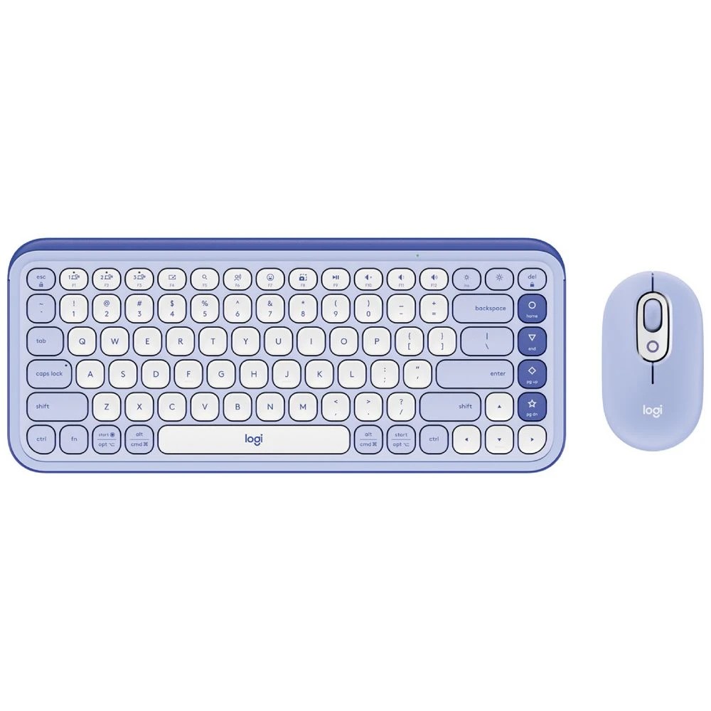 1 Logitech POP Icon Keyboard/Mouse Combo Lilac, 1 of 10
