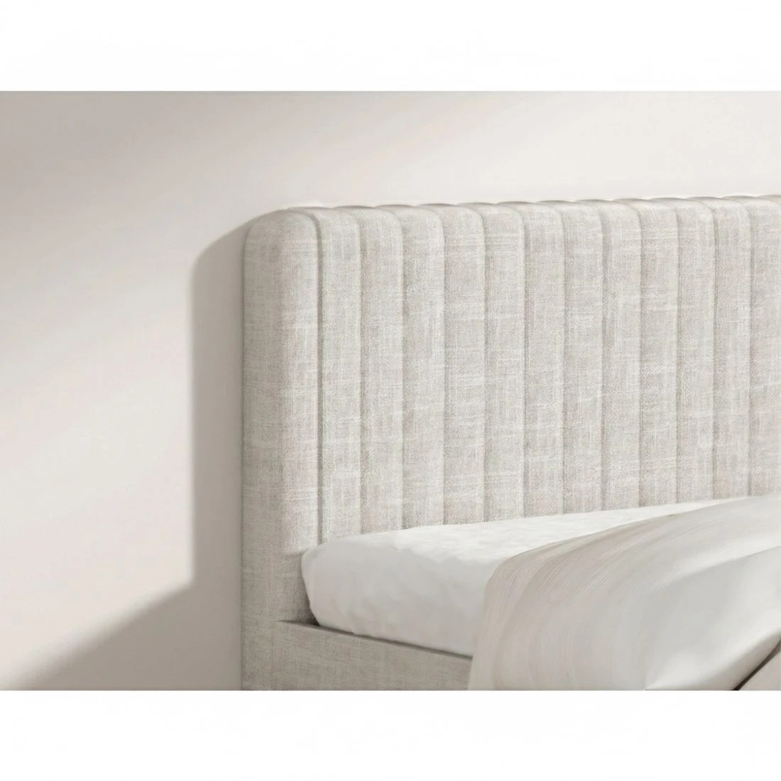 5 Artiss Bed Frame Queen Size  AMMY - Beige, 5 of 7