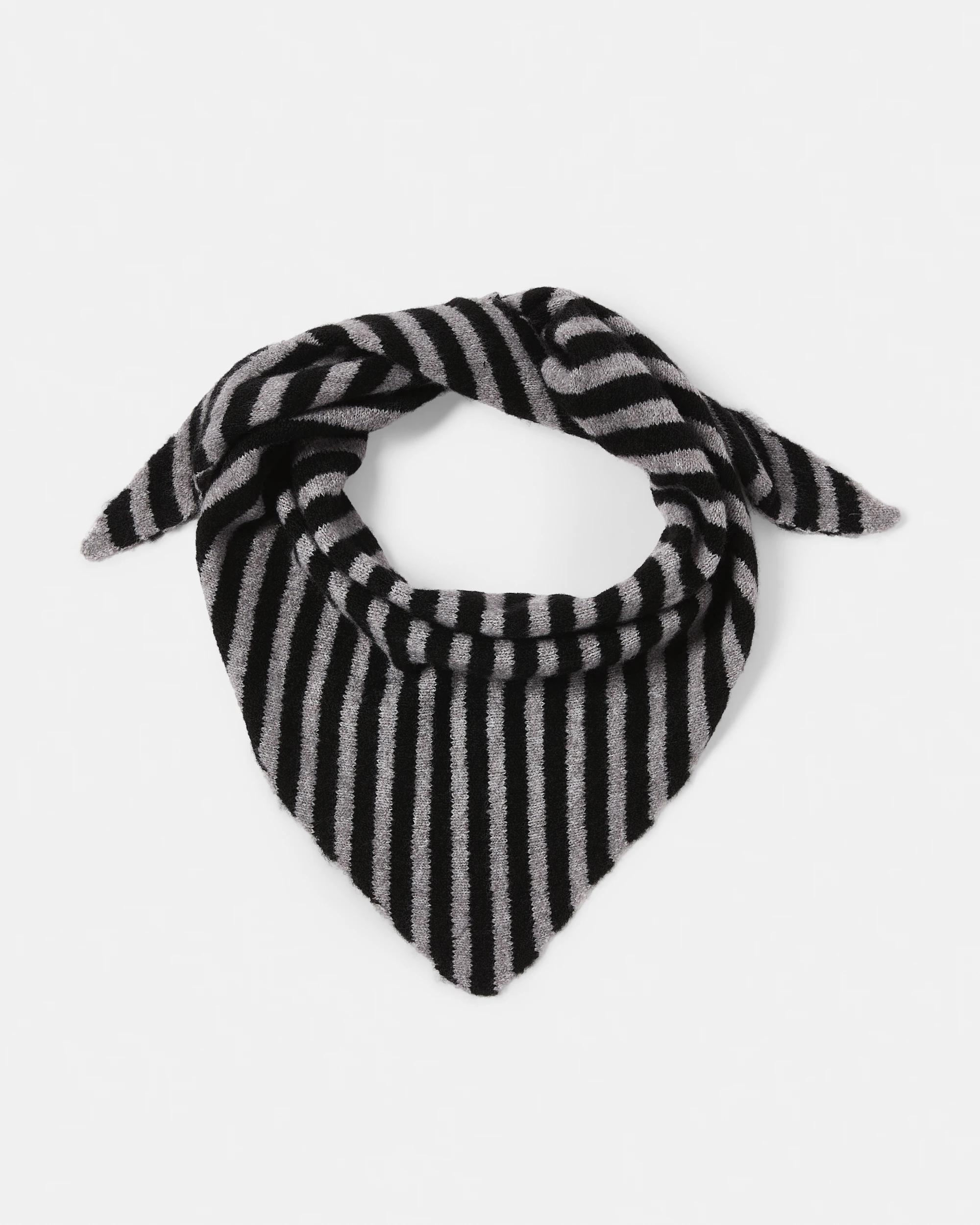 1 Triangle Scarf Black Strp, 1 of 5