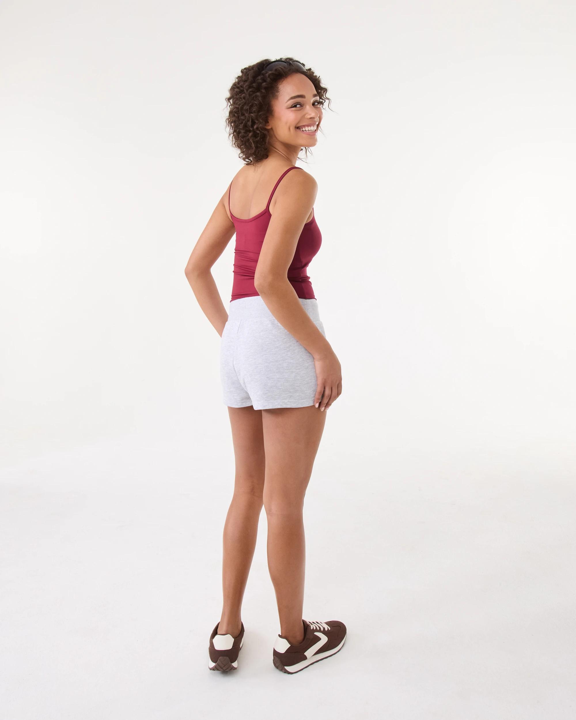 4 Sweat Mini Shorts Slvr Marle, 4 of 7