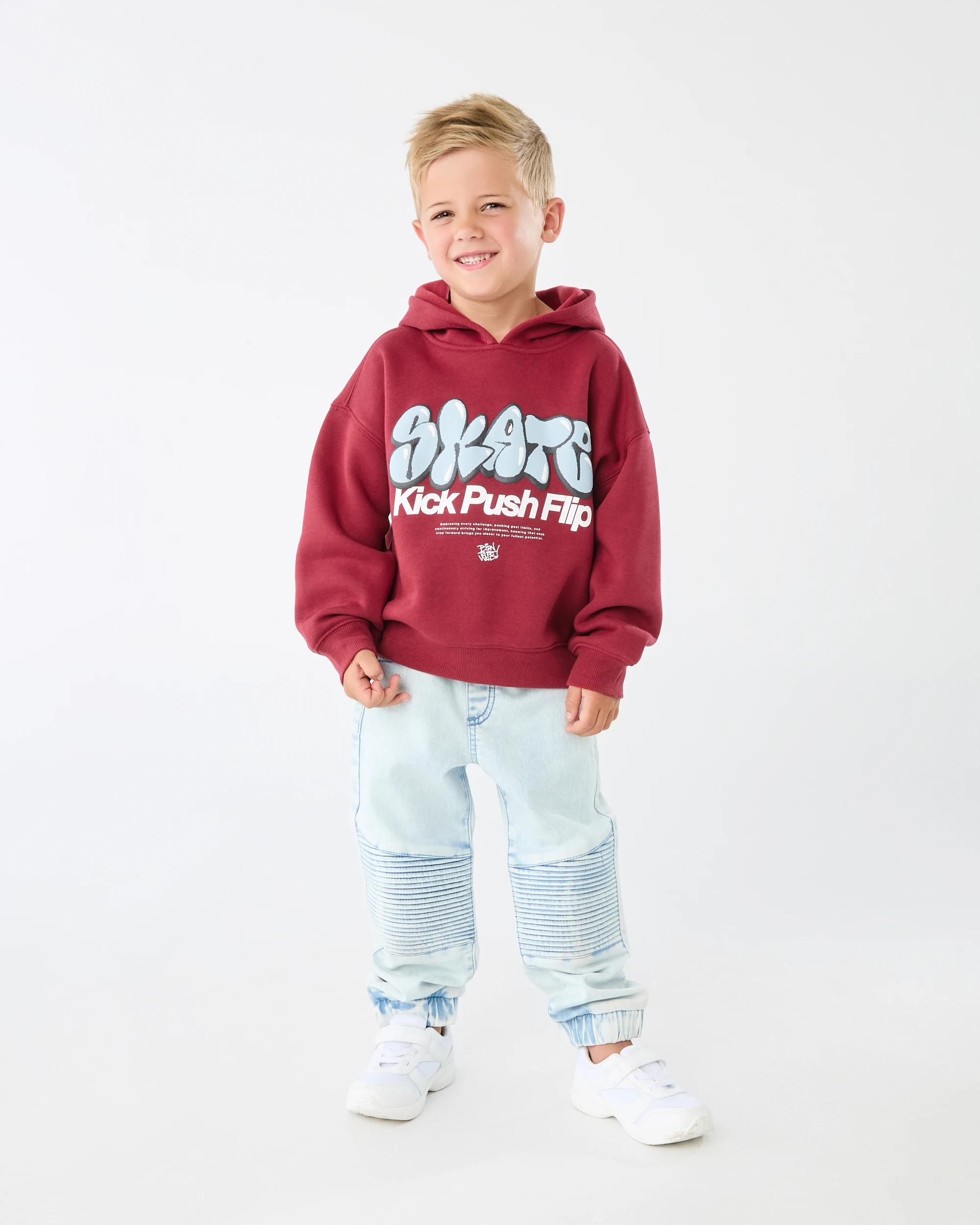 6 Oversize Print Hoodie Red Slogan, 6 of 7