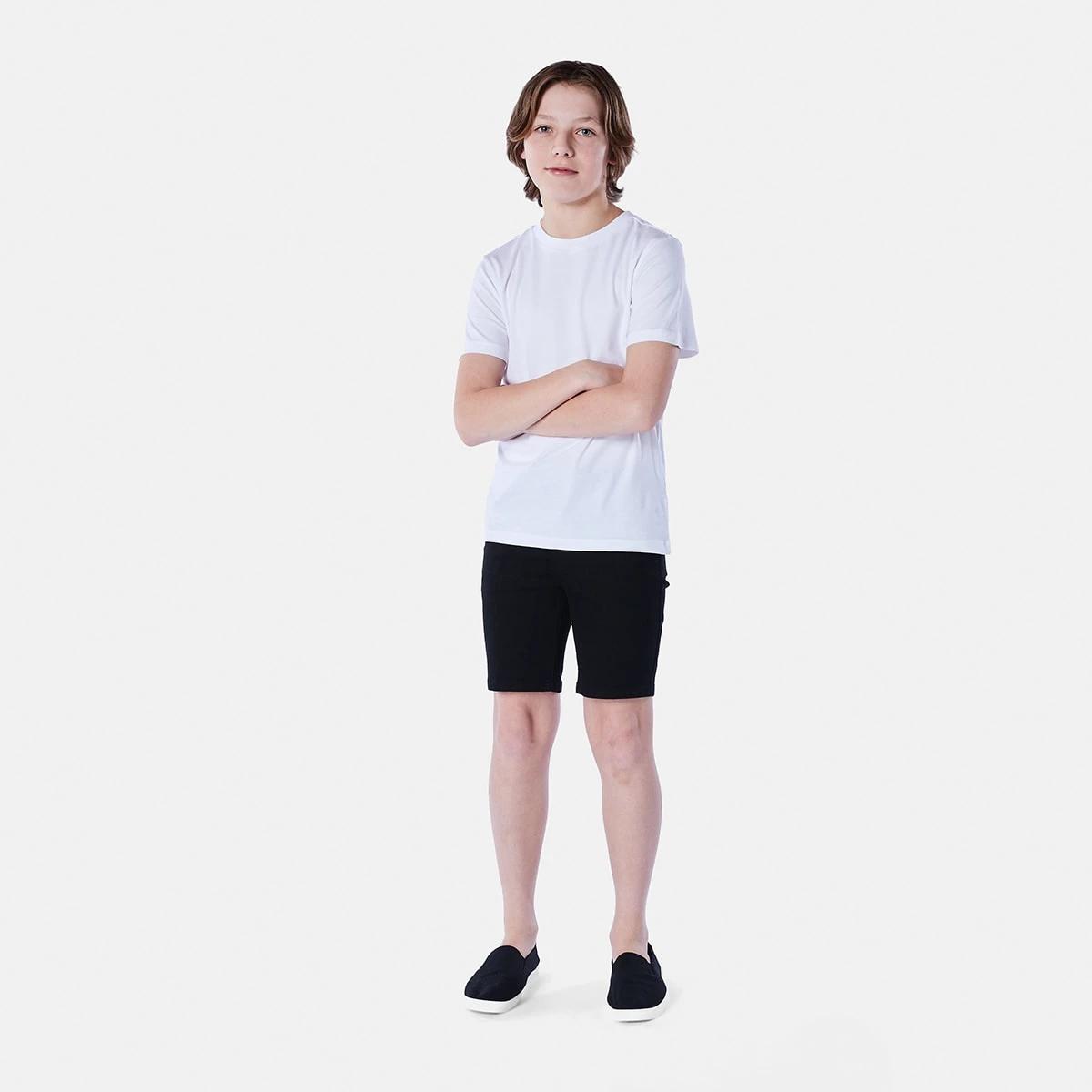4 Short Sleeve Plain T-shirt White, 4 of 7