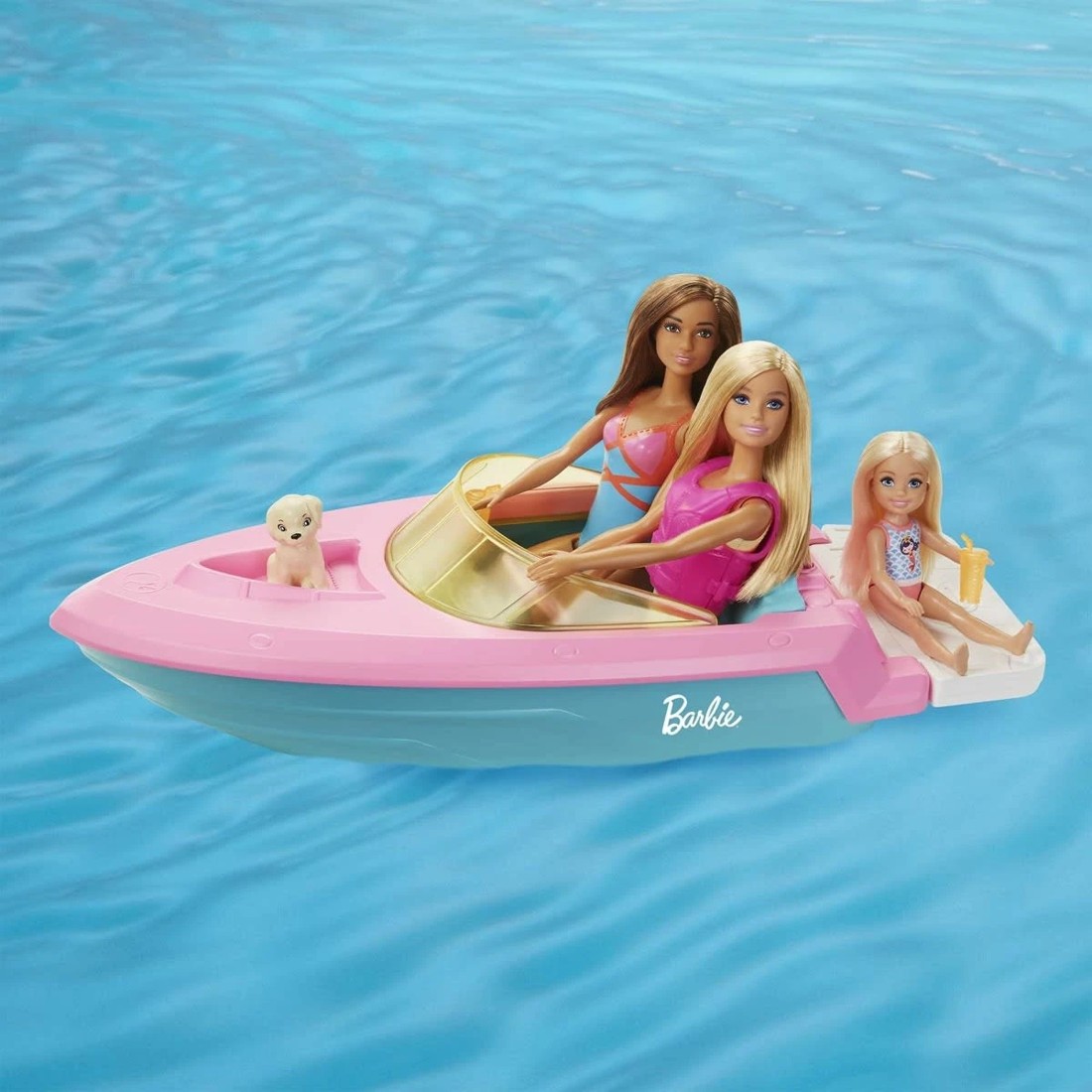 4 Barbie Doll and Boat with Puppy and Accessories, 4 of 6