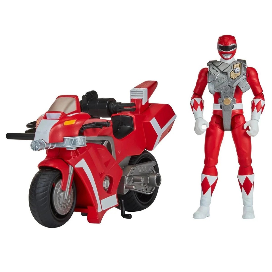 3 Mighty Morphin Power Rangers Re-Ignition Tyrannosaurus Battle Bike with Red Ranger, 3 of 5