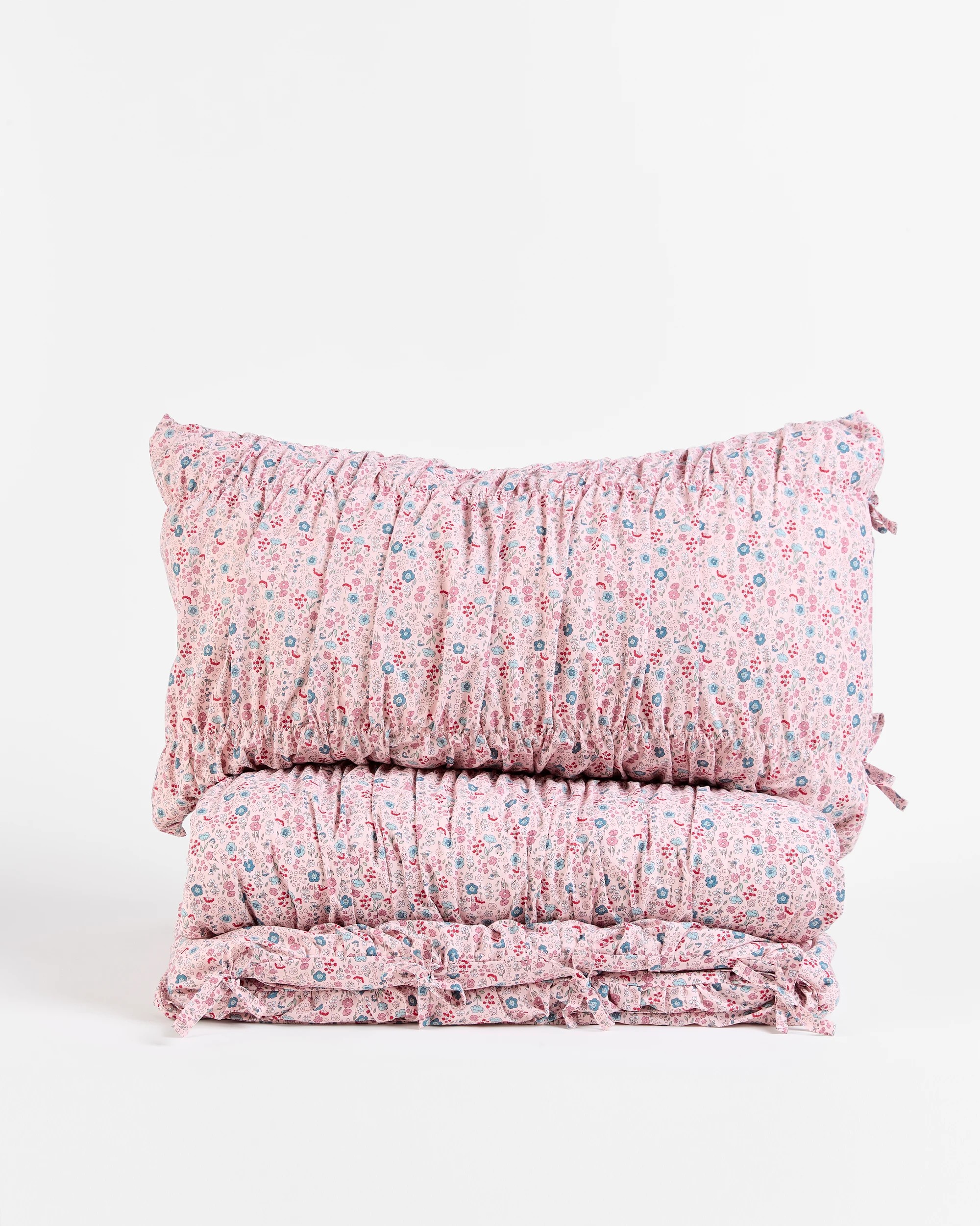 5 Target Evie Ditsy Floral Ruched Australian Cotton Kids Quilt Cover Set - Single Bed - Pink, 5 of 9