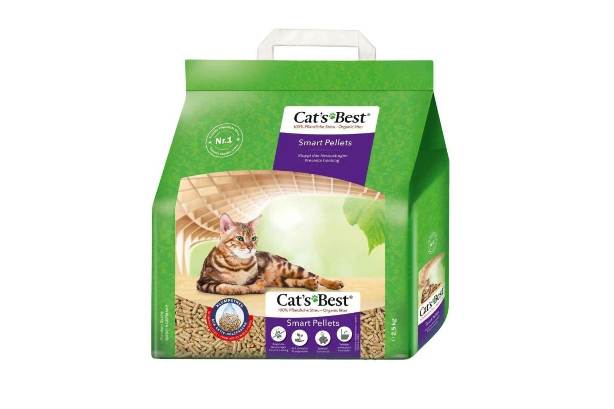 1 Cat's Best Smart Pellets Cat Litter 5L / 2.5kg, 1 of 1