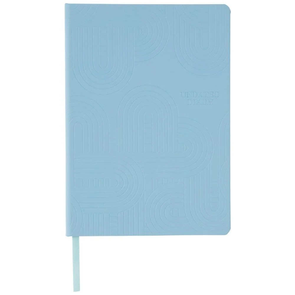 1 J.Burrows A5 Week to View 2025 Embossed Diary Blue, 1 of 8
