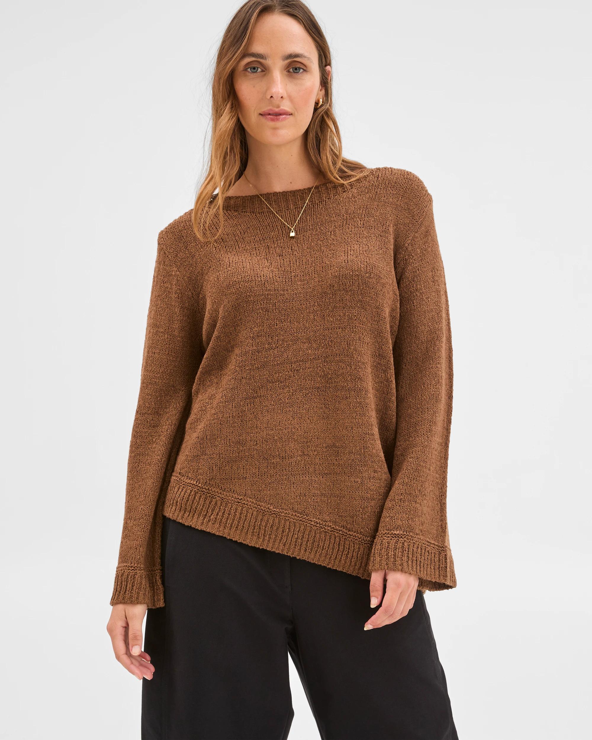 3 Target Woman Long Sleeve Asymmetric Jumper PARTIDGE, 3 of 5