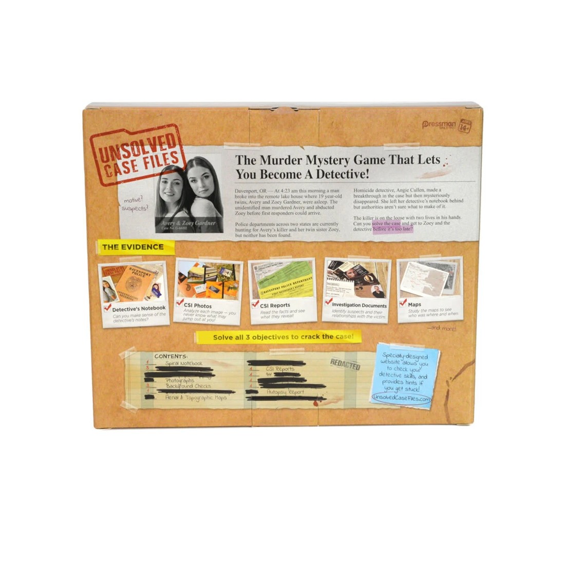 4 Unsolved Case Files - Assorted, 4 of 6