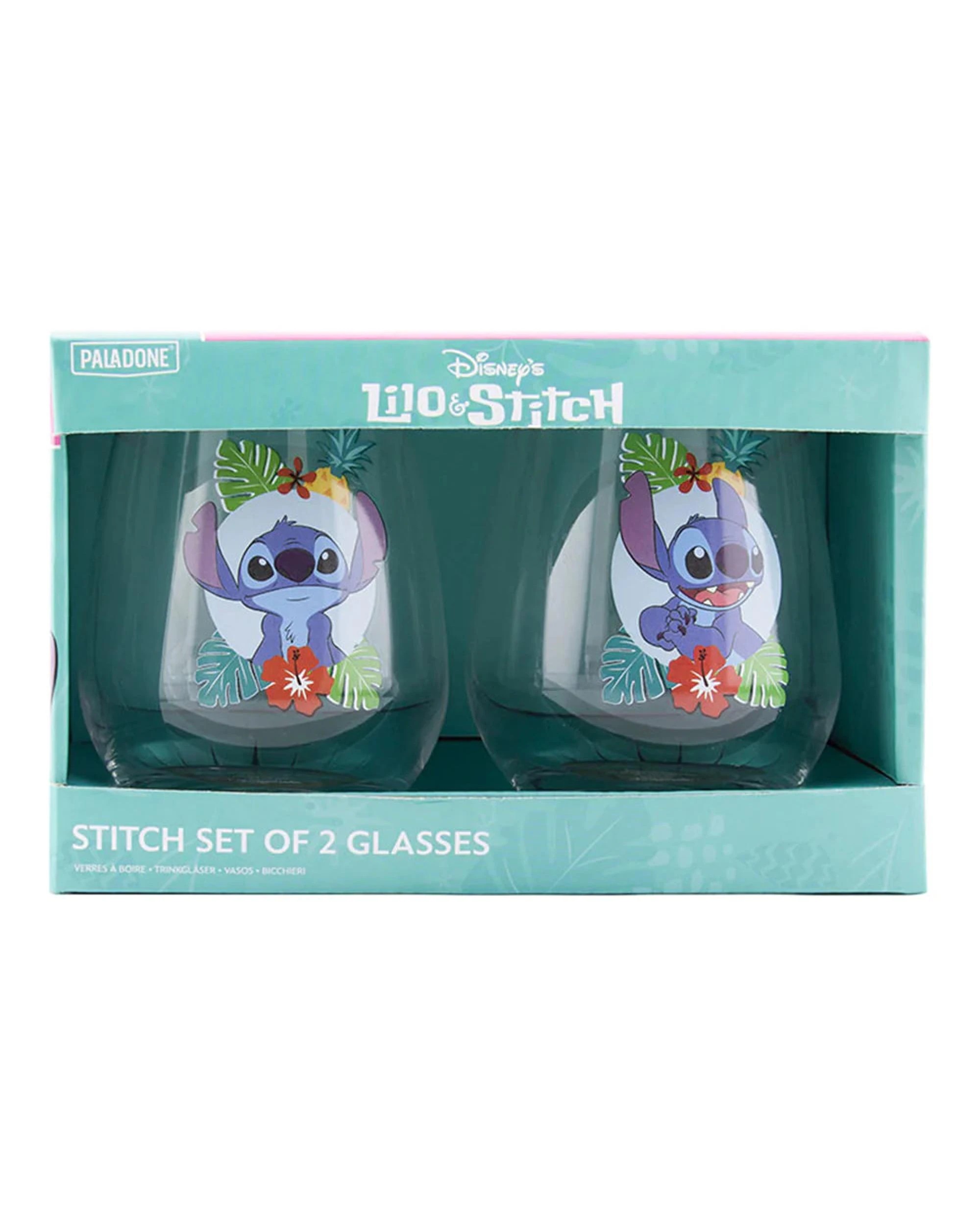 1 Paladone Lilo and Stitch Stitch Set Of 2 Glasses, 1 of 3