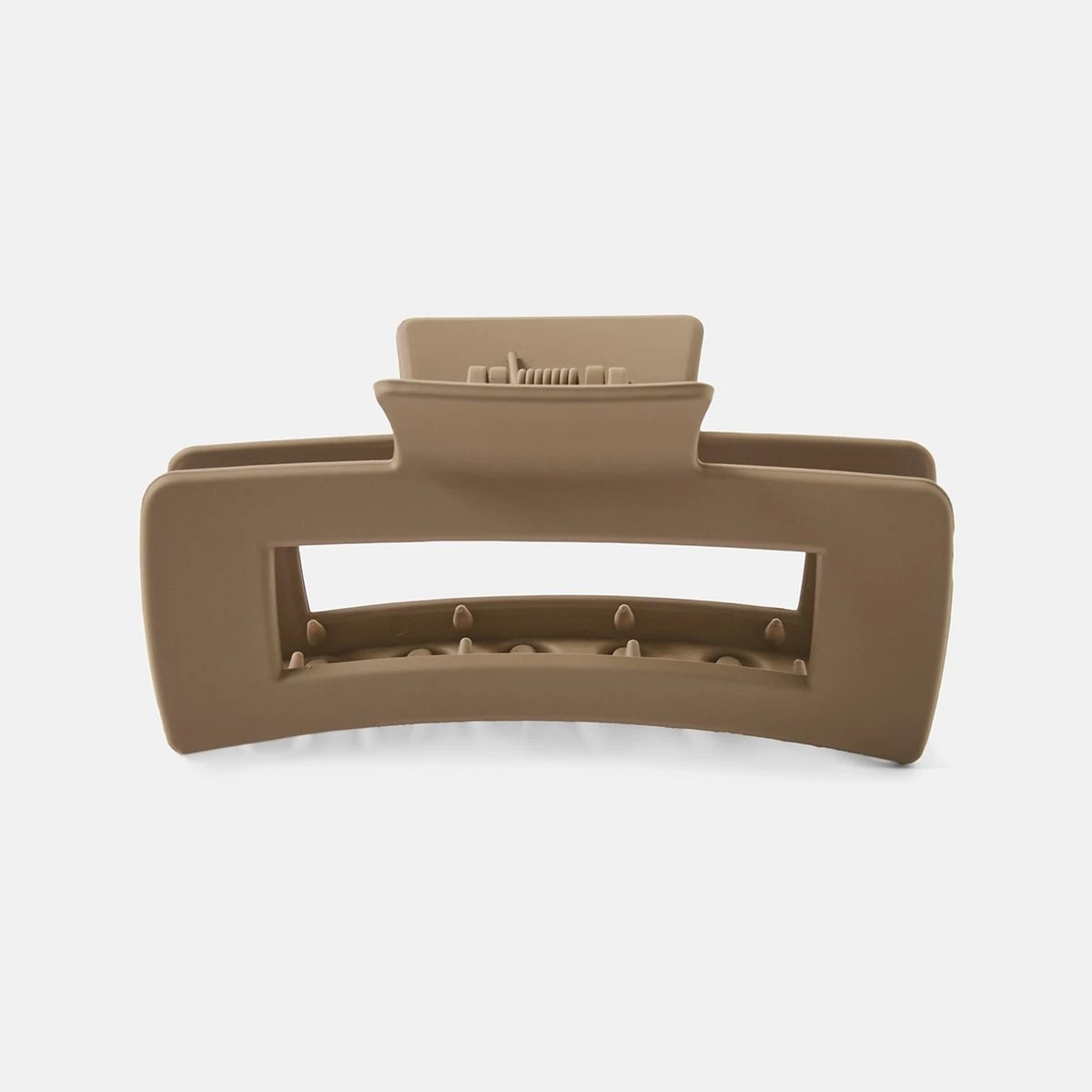 1 Brown Rectangle Claw Hair Clip, 1 of 4