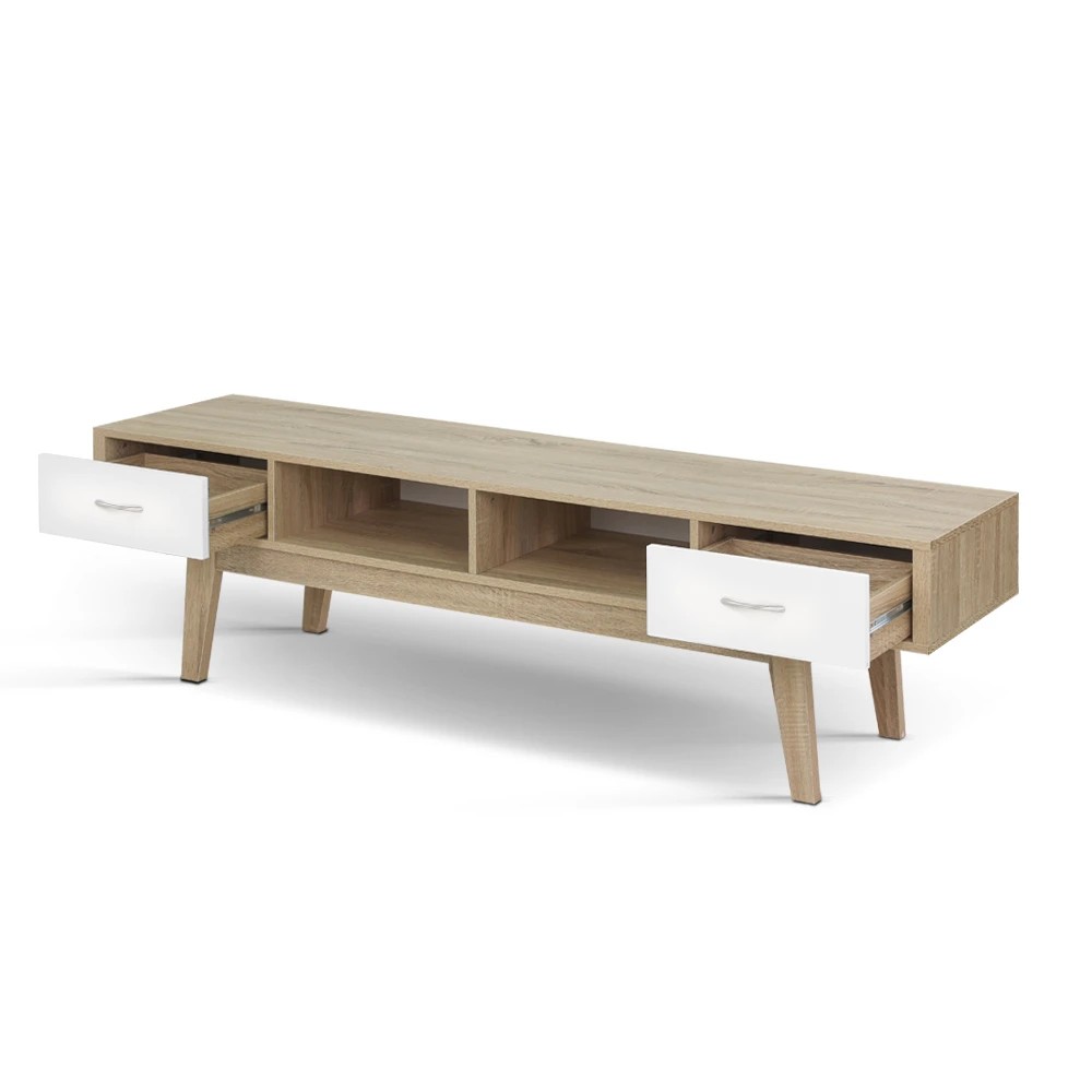 1 Artiss TV Cabinet Entertainment Unit 180cm Oak Gary - Multi, 1 of 3