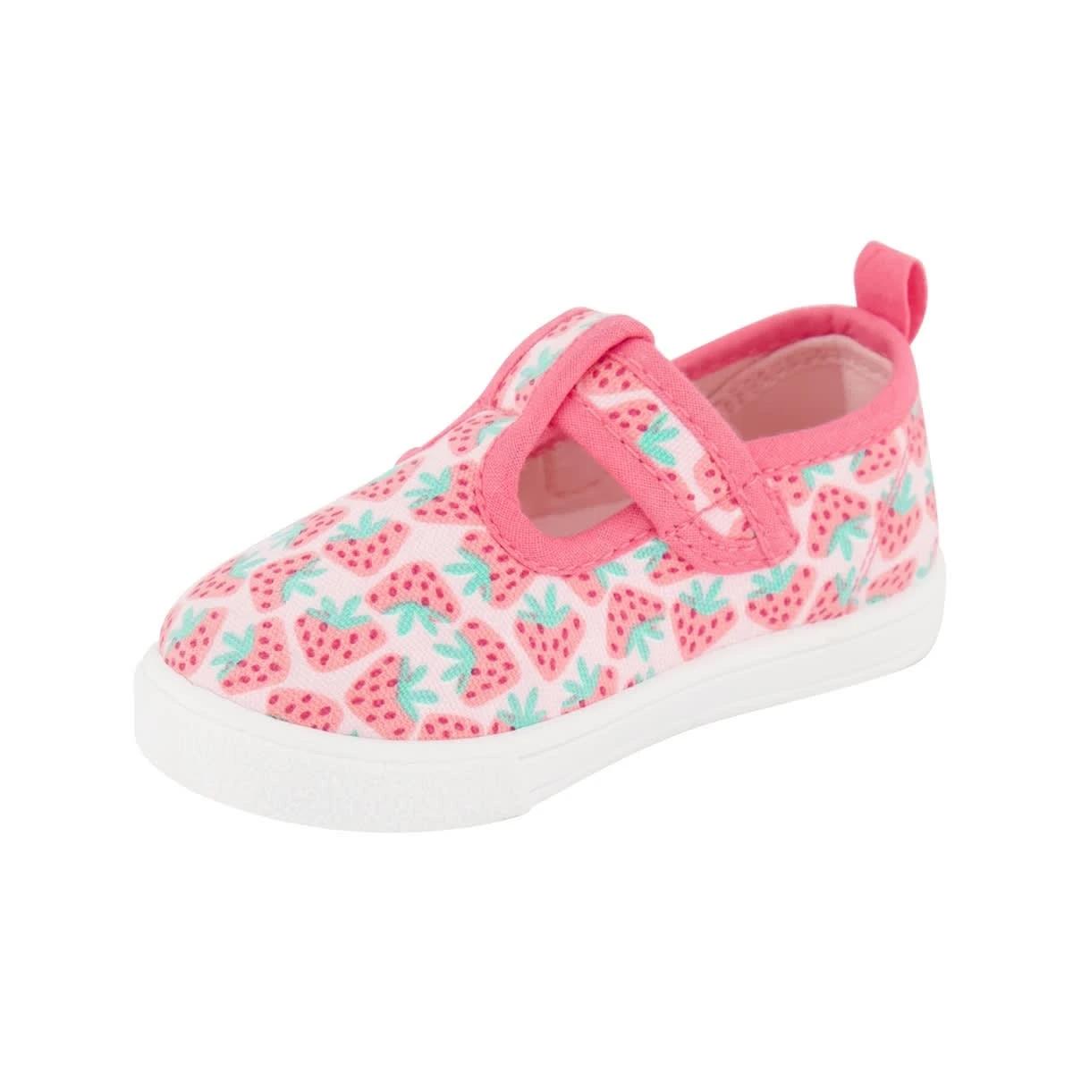 3 Baby T-Bar Shoes Strawberry, 3 of 5