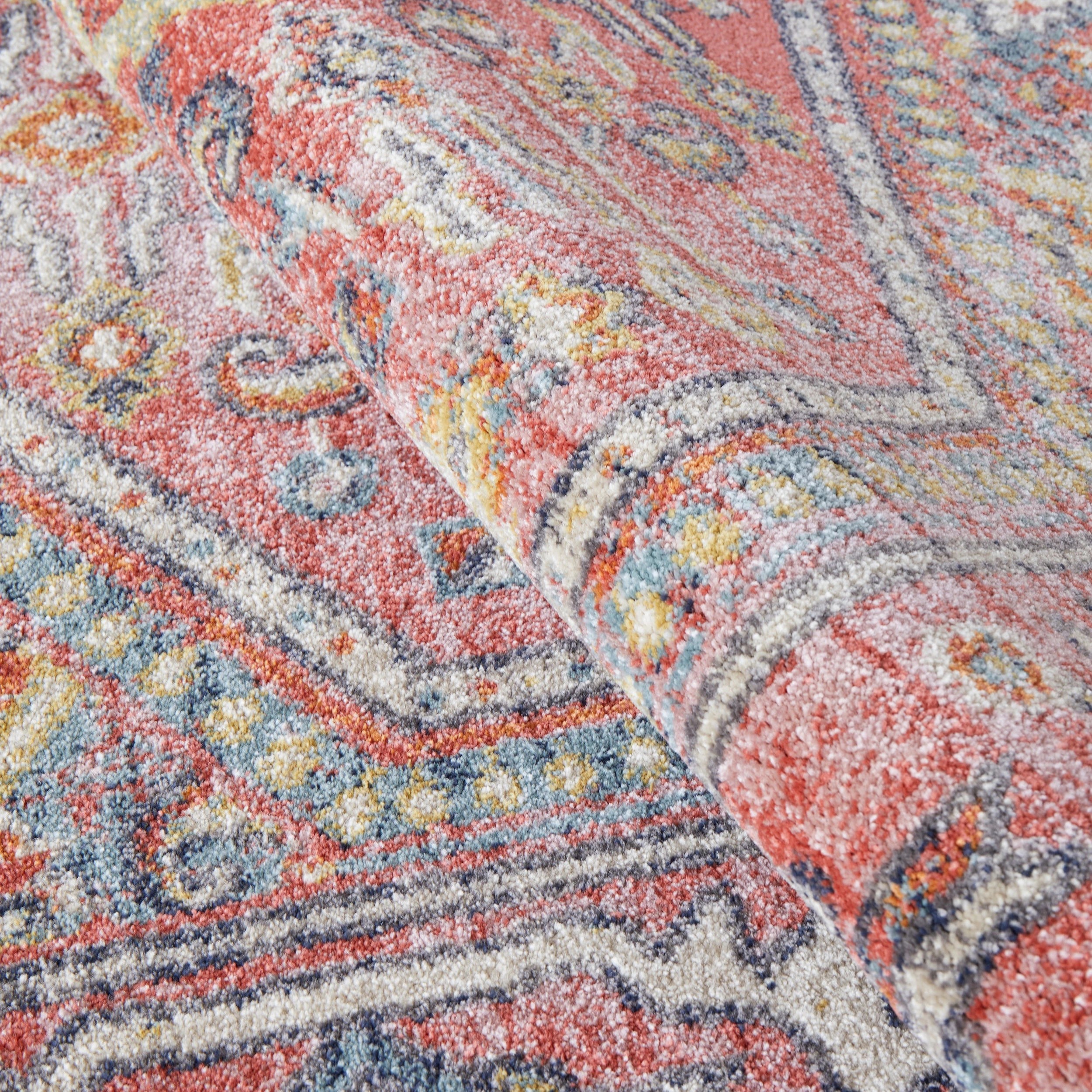 7 Common Ground Rugs Eterna 856 290x200cm - Large Floor Rug - Red, 7 of 7