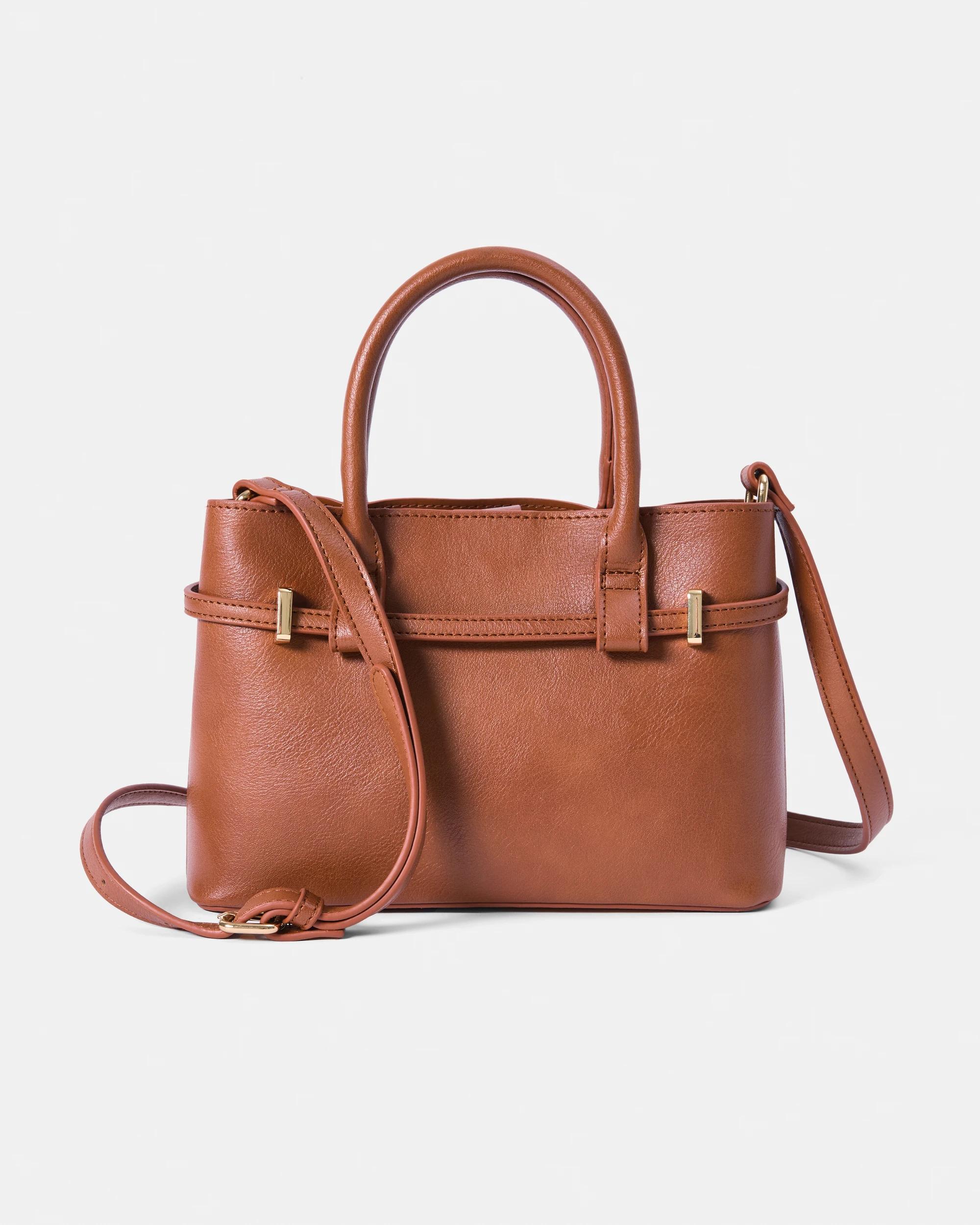 1 Top Handle Crossbody Bag Warm Umber, 1 of 8