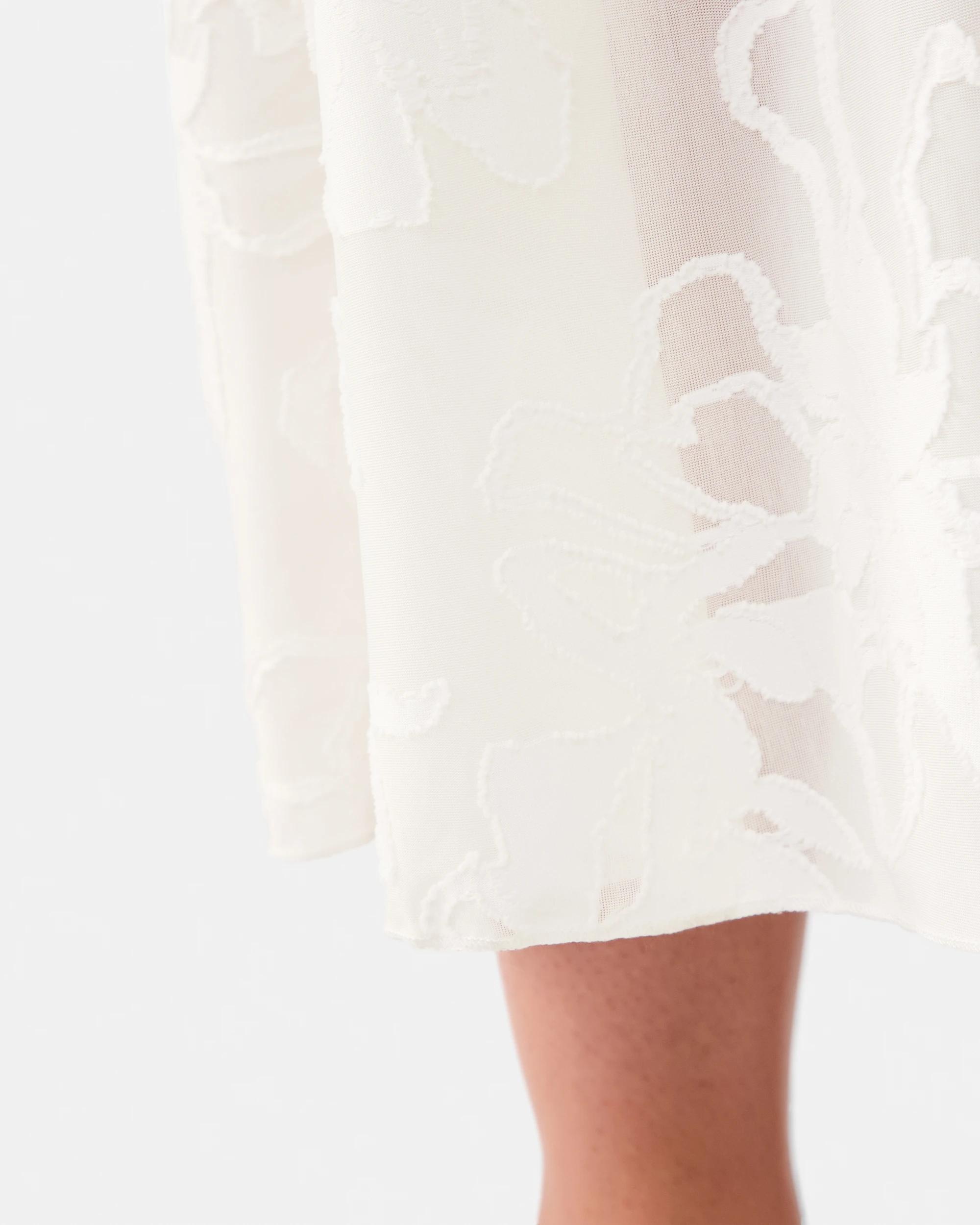 5 Jacquard Skirt Cld White, 5 of 5