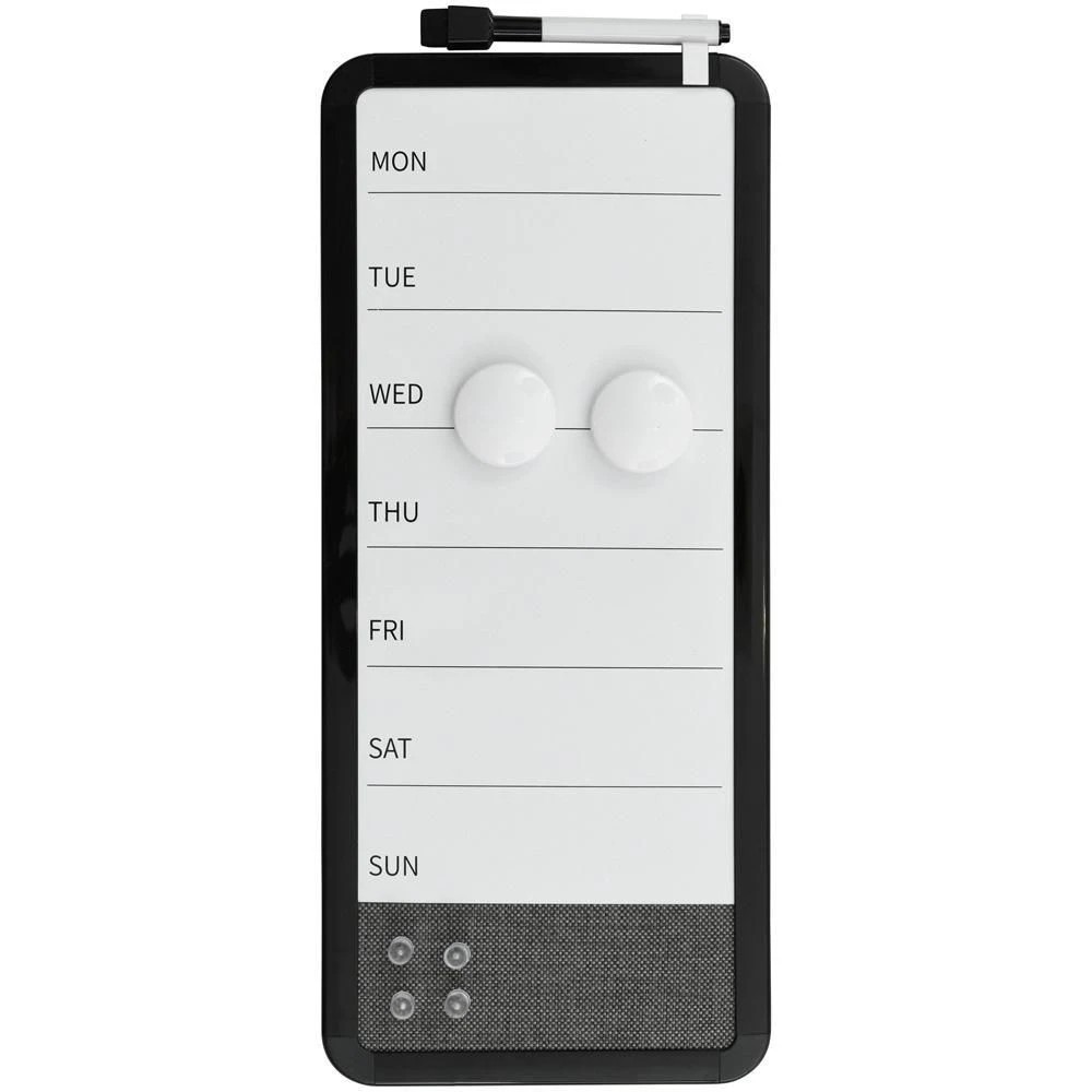 2 Otto Weekly Planner Board Fabric 175x405mm Black, 2 of 8