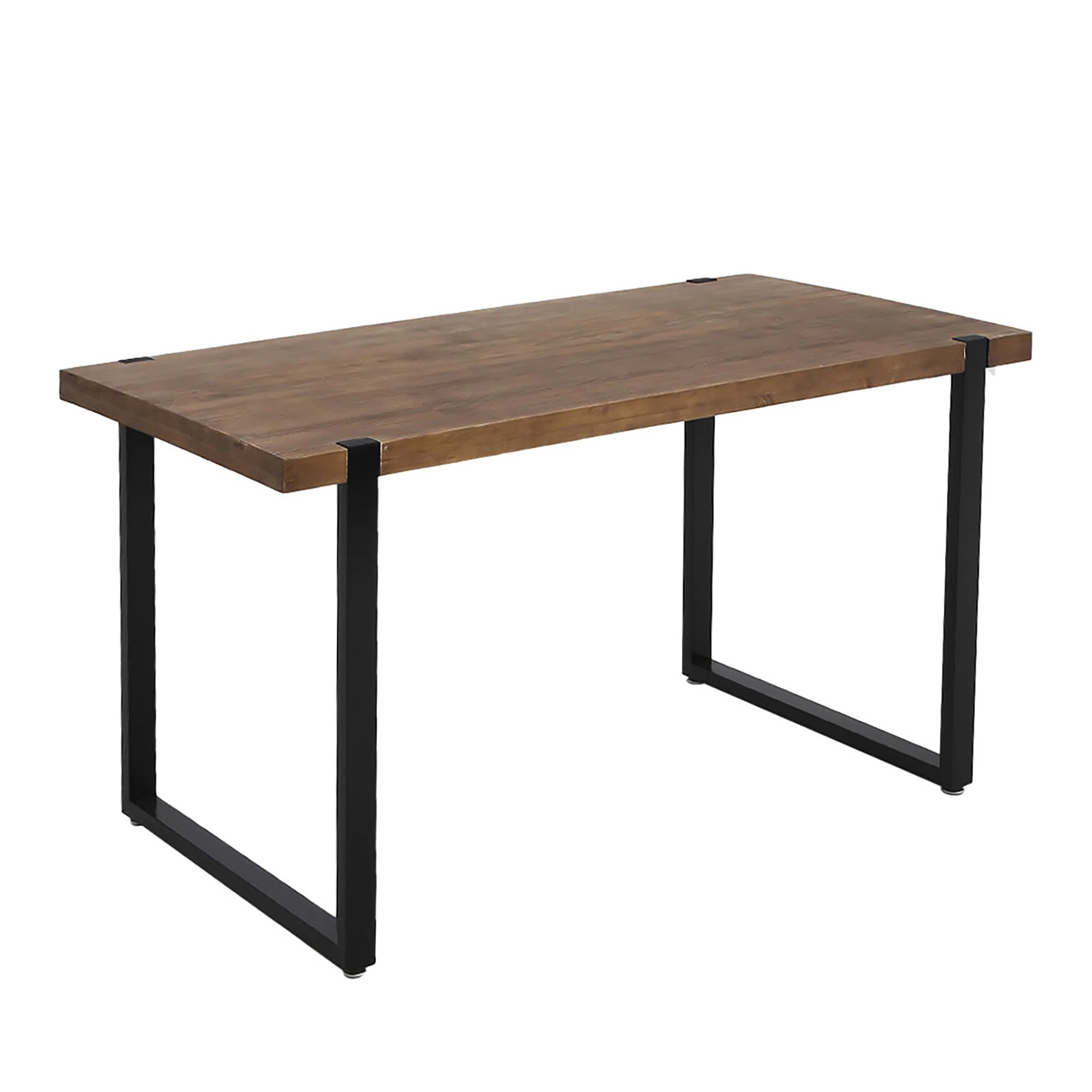 2 Levede Wooden Dining Sets 1XTable+2X Bench Chair Metal Industrial Restaurant, 2 of 7