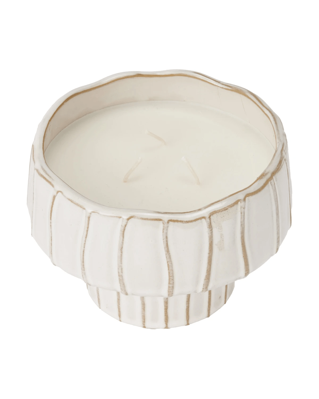 2 Sage and Moss Irregular Pedestal Fragrant Candle, 2 of 5