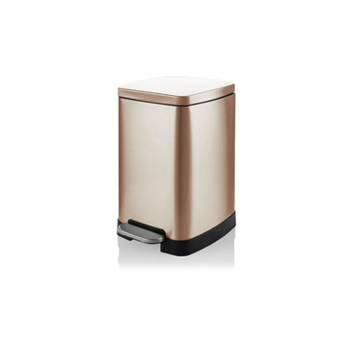 1 AUSWAY 20L Rubbish Bin Champagne Gold Coloured Tungsten Steel Pedal Flip, 1 of 7