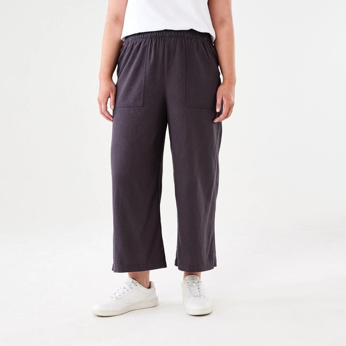 1 Linen Blend Culottes NINE IRON, 1 of 5