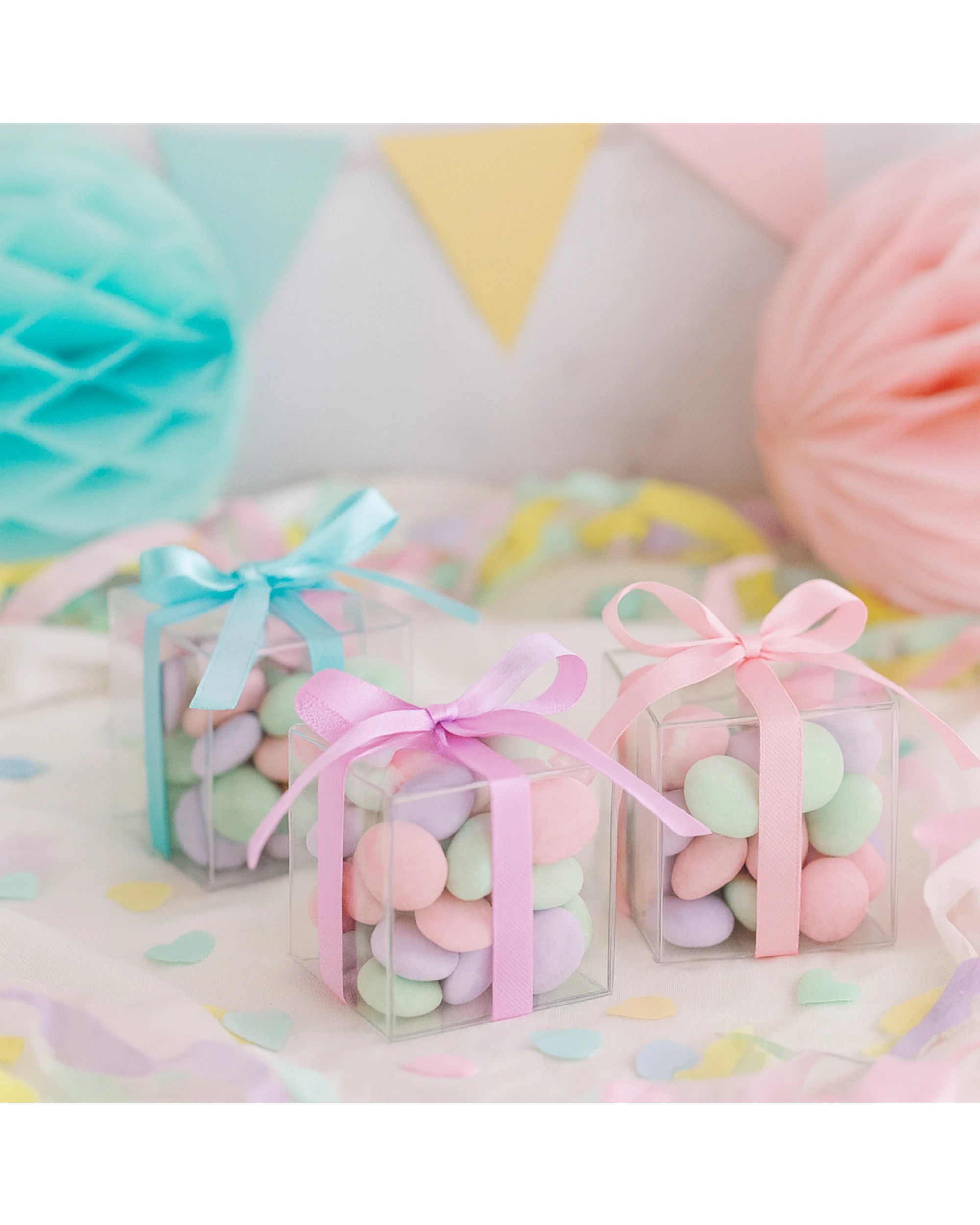 2 Party Maker Small Gift Boxes 6cm Pack of 12 - Clear, 2 of 4