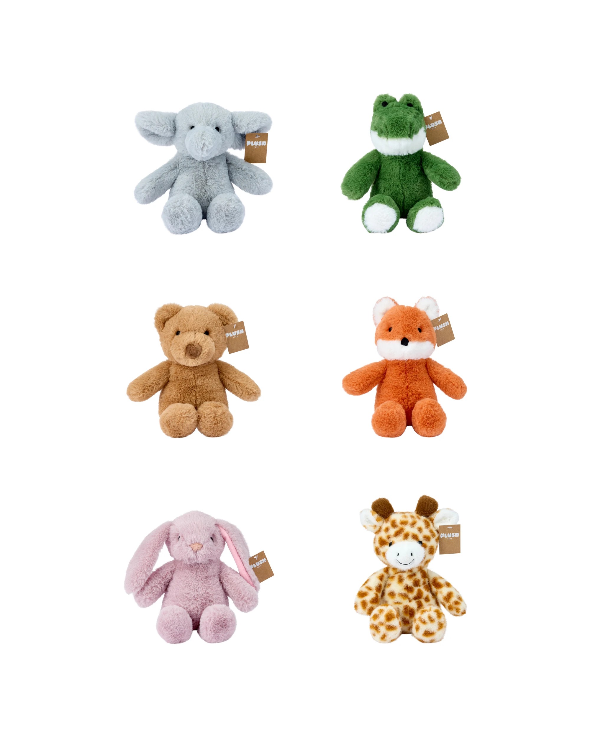 3 Cuddle Animal Plush - Assorted, 3 of 3
