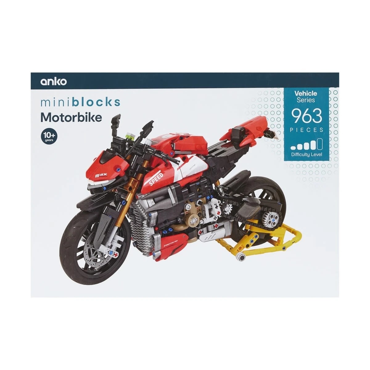 1 963 Piece Mini Blocks Vehicle Series: Motorbike, 1 of 4
