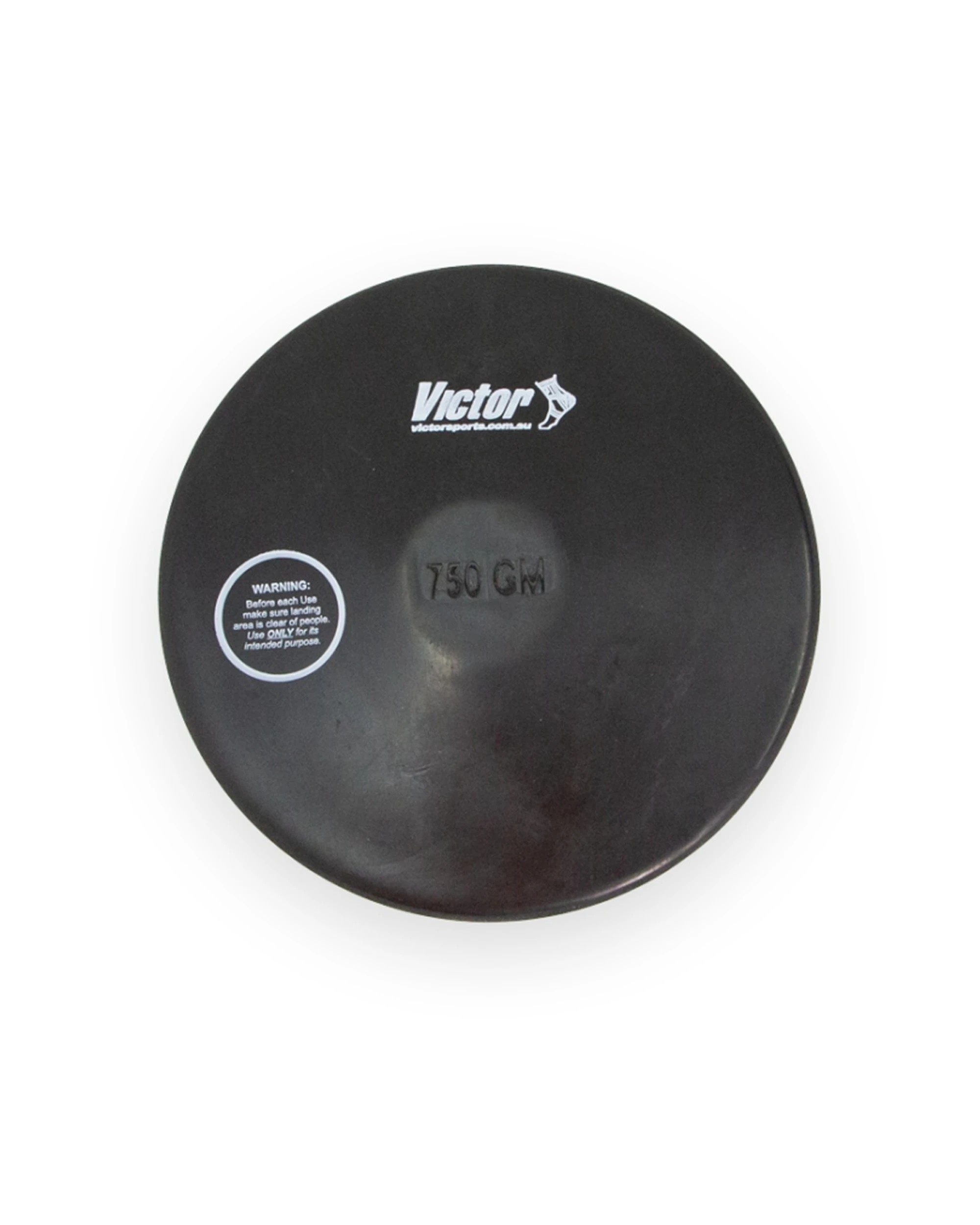 1 Victor Sports Rubber Discus Durable Training Beginner Rubber 750g - Black, 1 of 1