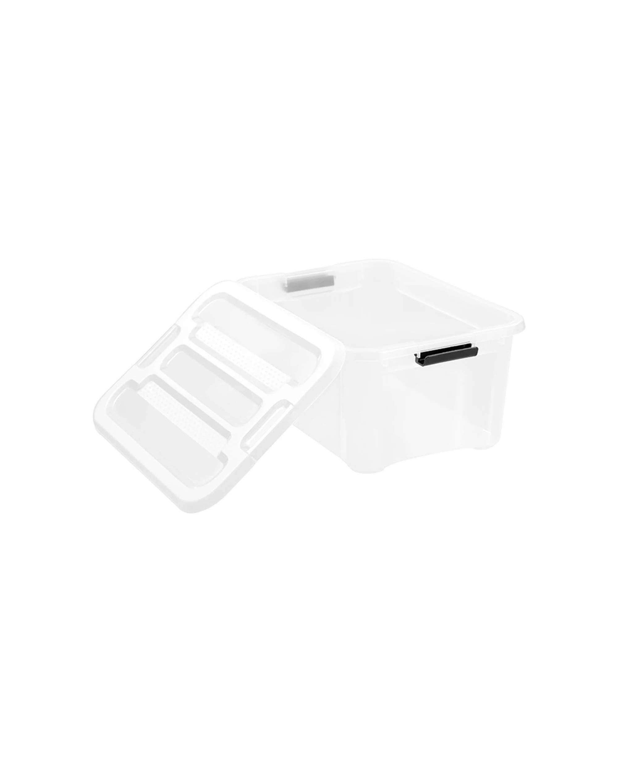 2 Boxsweden Stow Storage Organisation Container Capacity Stackable Design 15L - Clear, 2 of 7