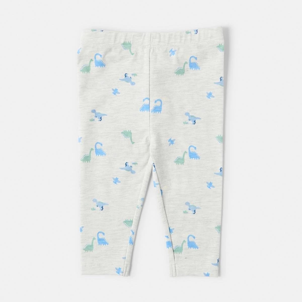 4 3 Pack Leggings Blu Dino, 4 of 6