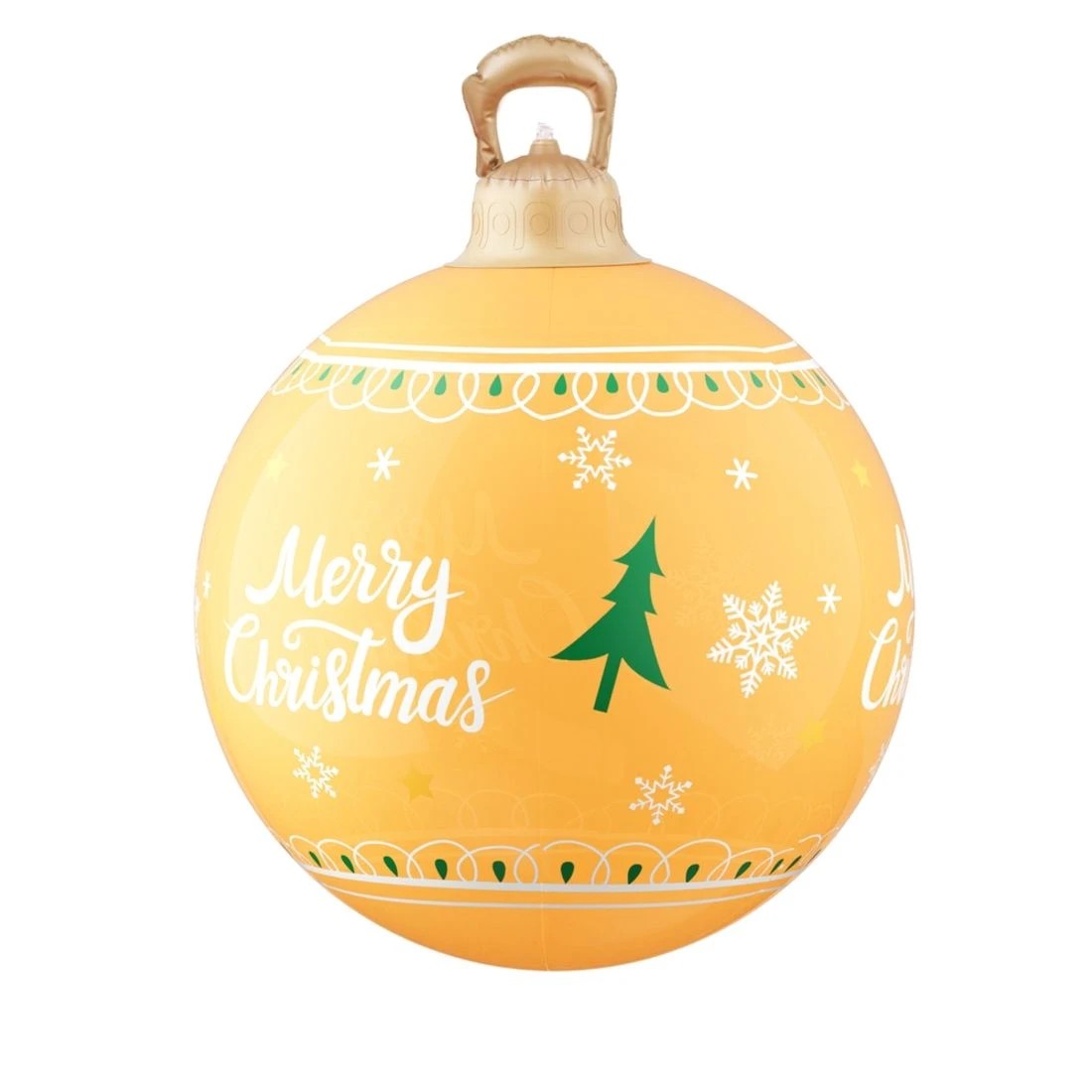 4 Jingle Jollys Christmas Inflatable Ball 60cm Led Illuminated Xmas Decoration Durable Space Saving Modern Decor - Gold, 4 of 7