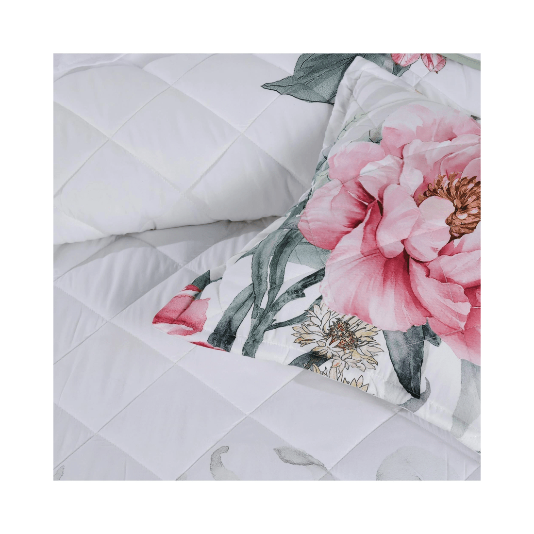 4 Bianca Bedding Coleraine Quilted Polyester Bedspread Set, Soft Pink, Sage and Teal
 - King Single Bed
 - assorted, 4 of 5