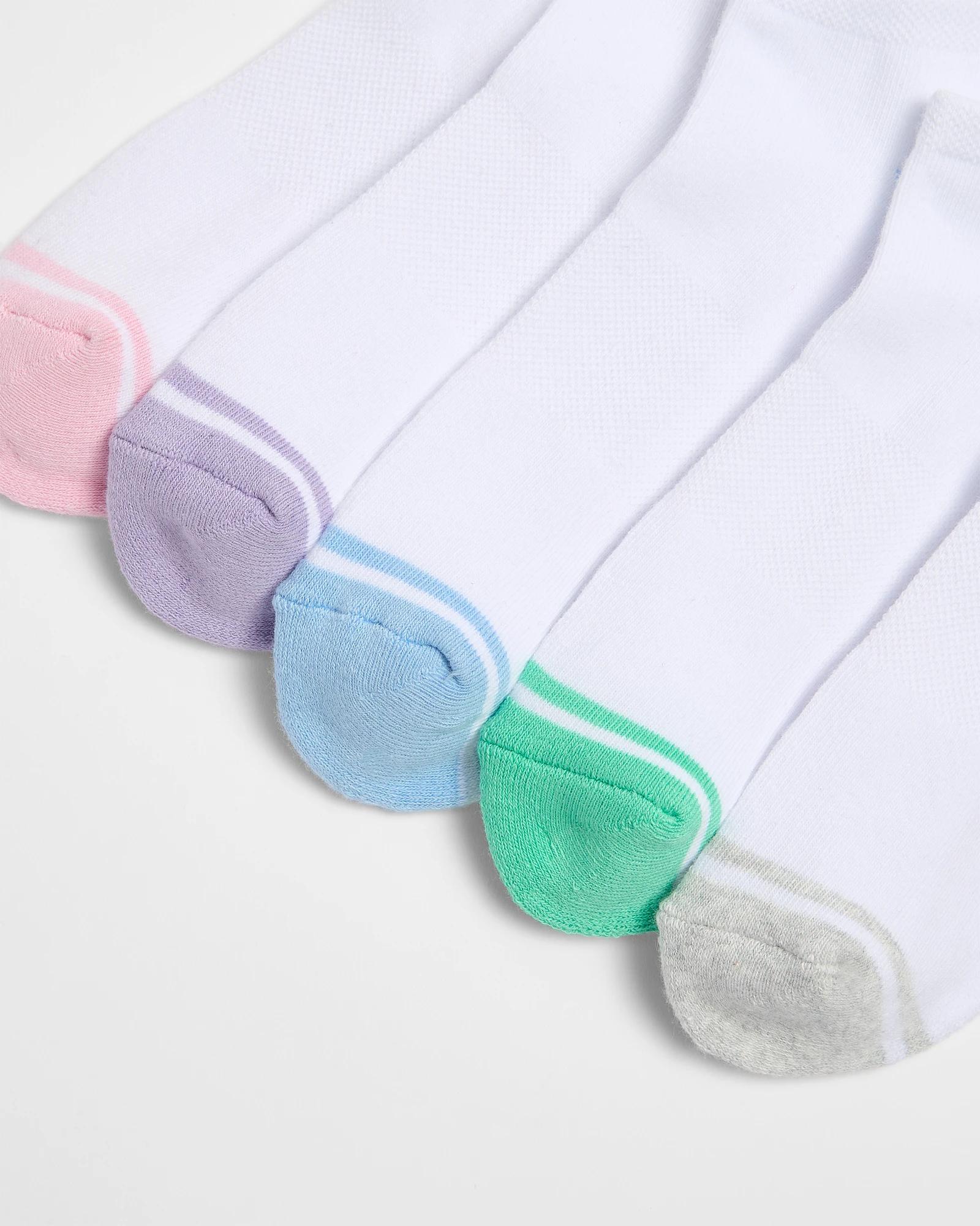 2 Target Active Australian Cotton Blend 5 Pack Low Cut Socks WHITE, 2 of 3