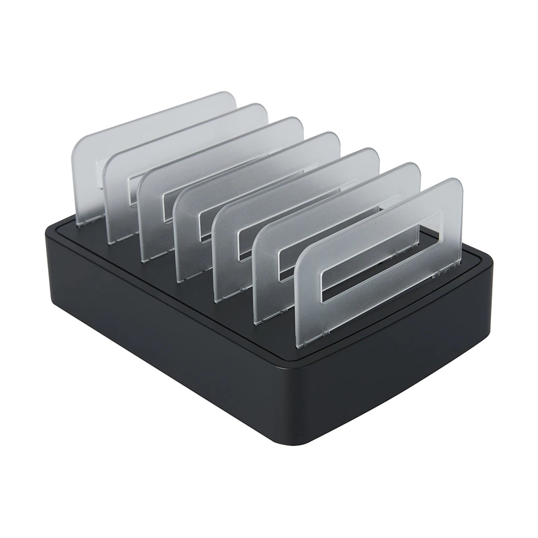 3 6 Port USB Charger Stand - Black, 3 of 10