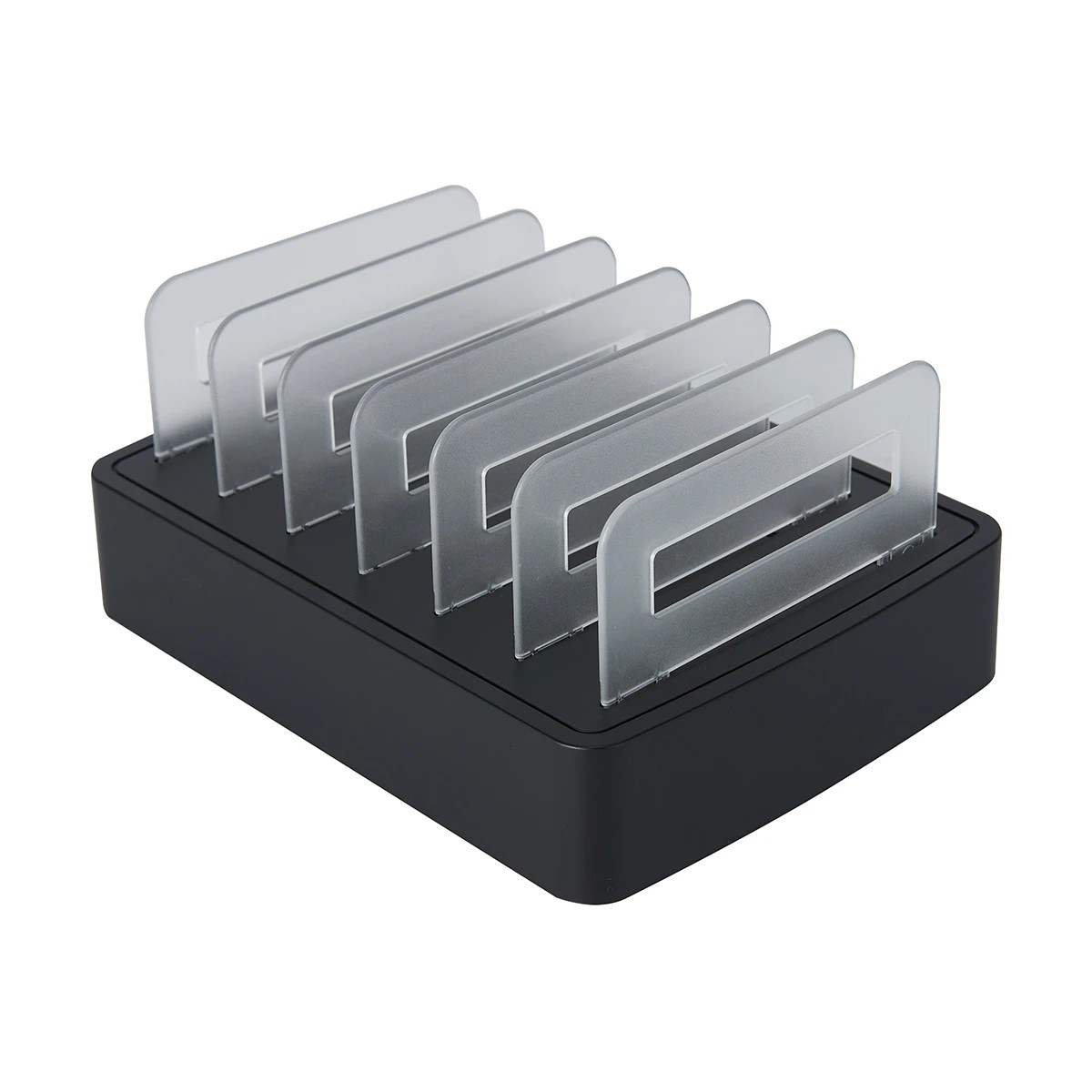 3 6 Port USB Charger Stand - Black, 3 of 10