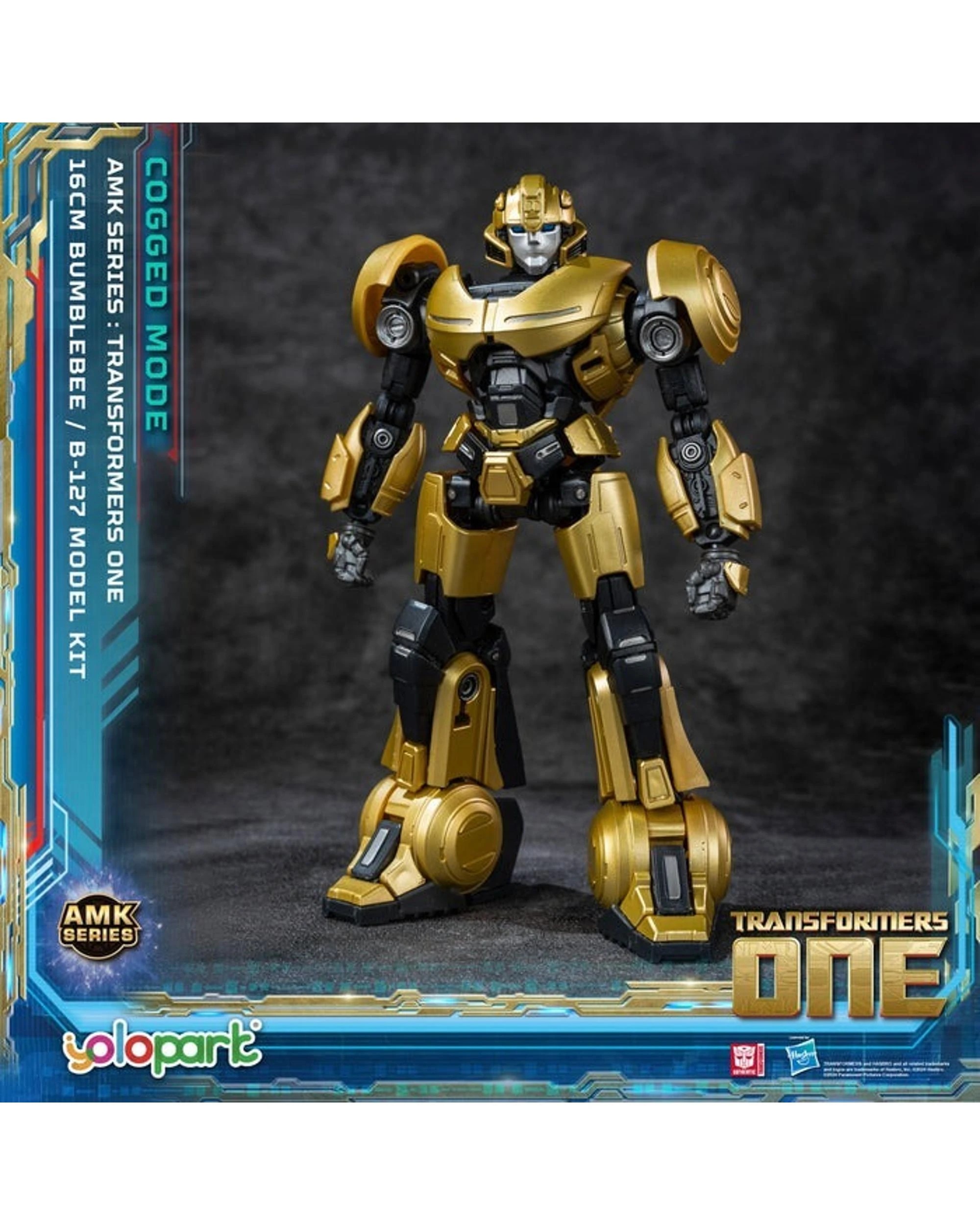 3 Yolopark Transformers One: B-127 Bumblebee Cogged Mode AMK Series 16cm Advance Model Kit, 3 of 6
