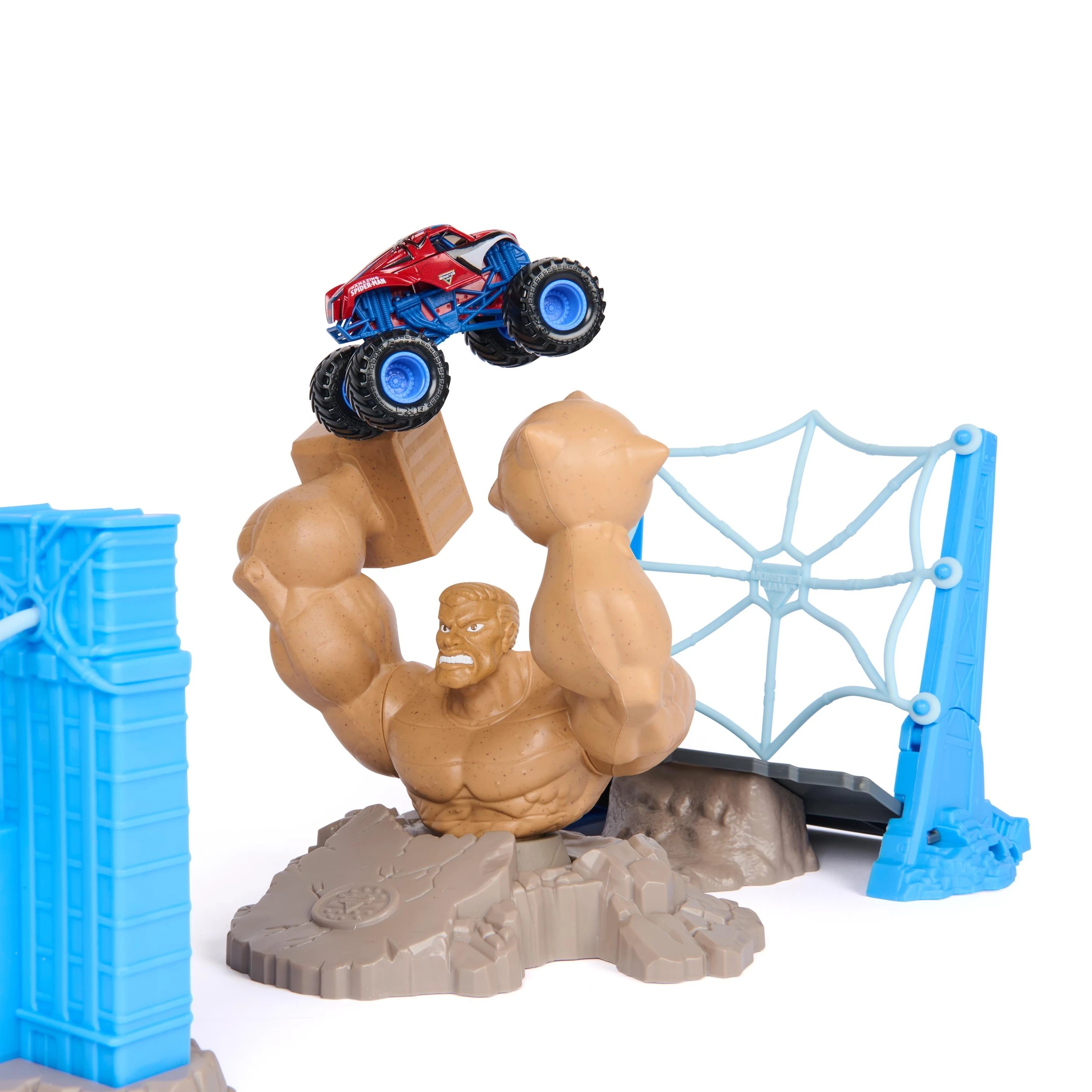 6 Marvel Monster Jam The Amazing Spider-Man Sandman City Battle Playset, 6 of 7