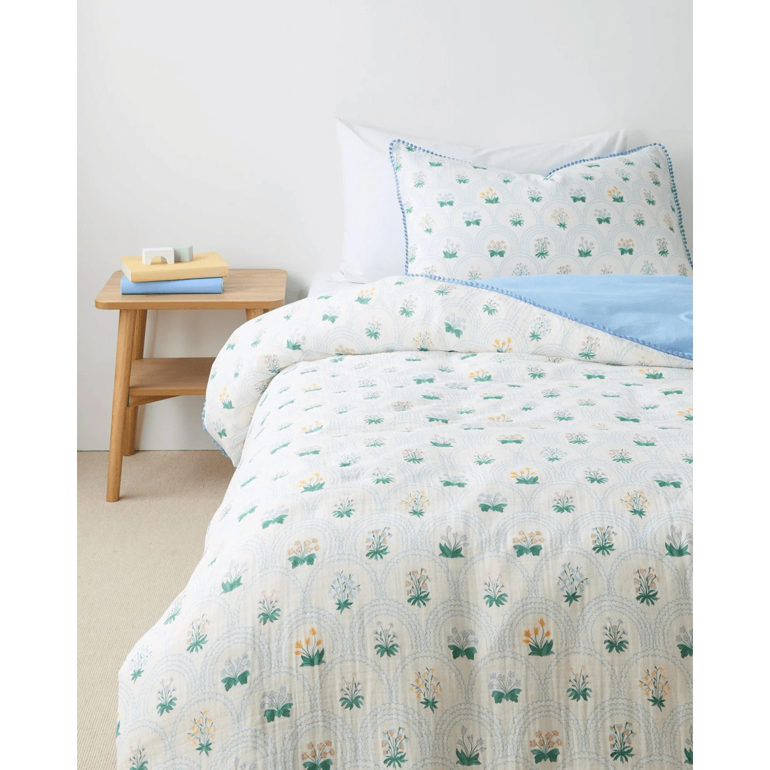 1 Target Anabelle Ditsy Floral Australian Cotton Muslin Quilt Cover Set - Multi, 1 of 3