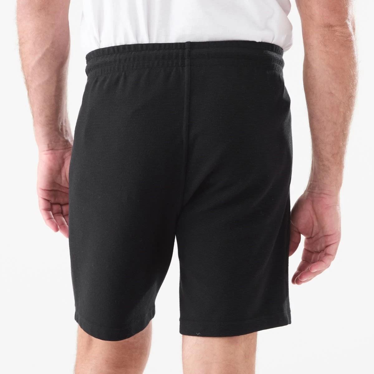3 Textured Fleece Shorts BLACK, 3 of 5