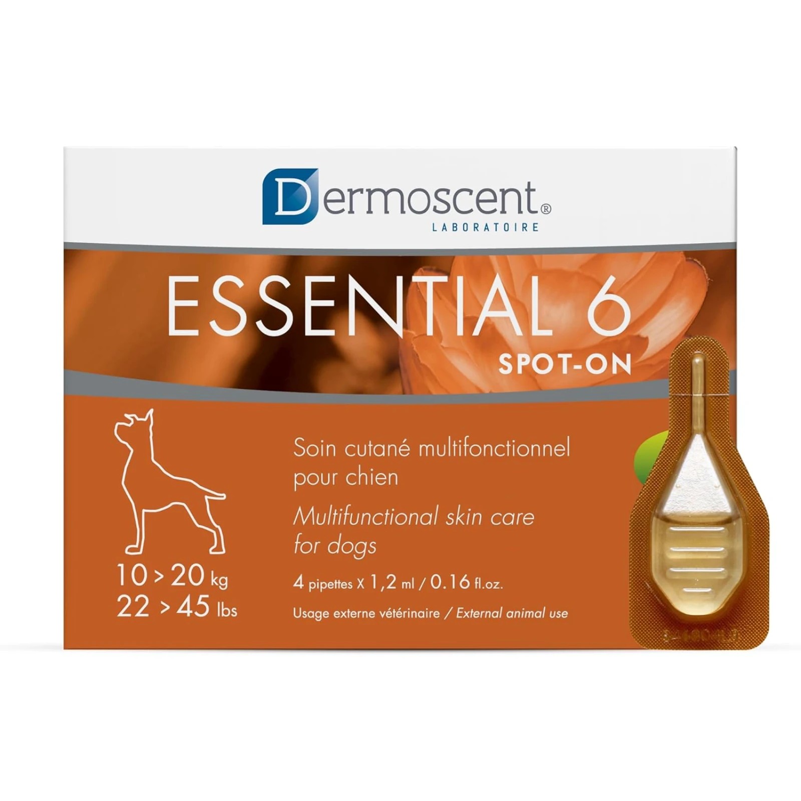 1 Dermoscent Essential 6 Spot-on Skin Supplement For Dogs - 10-20kg, 1 of 2