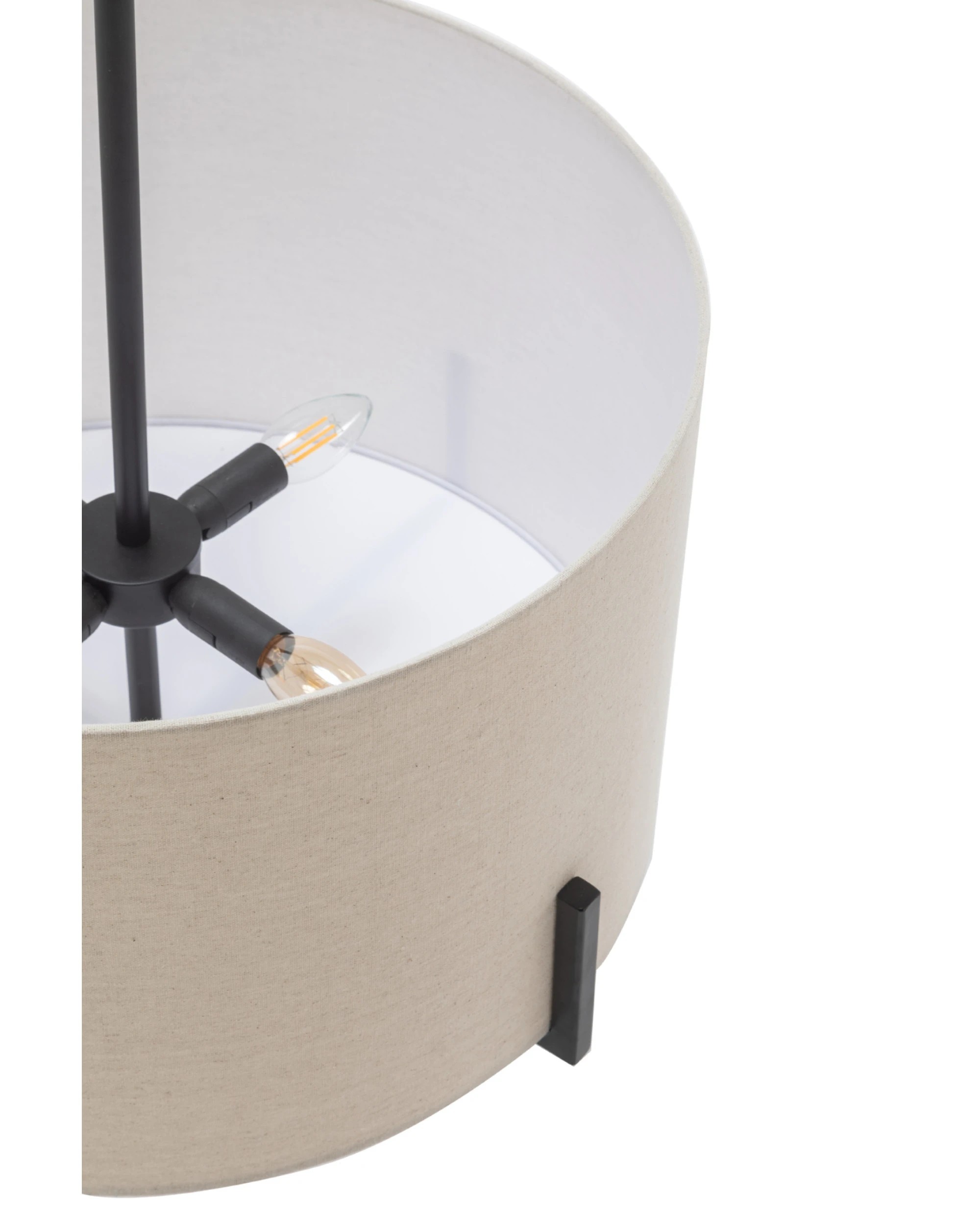 4 BR Home Modern Scandi Pendant Lamp with Linen Shade, 4 of 5