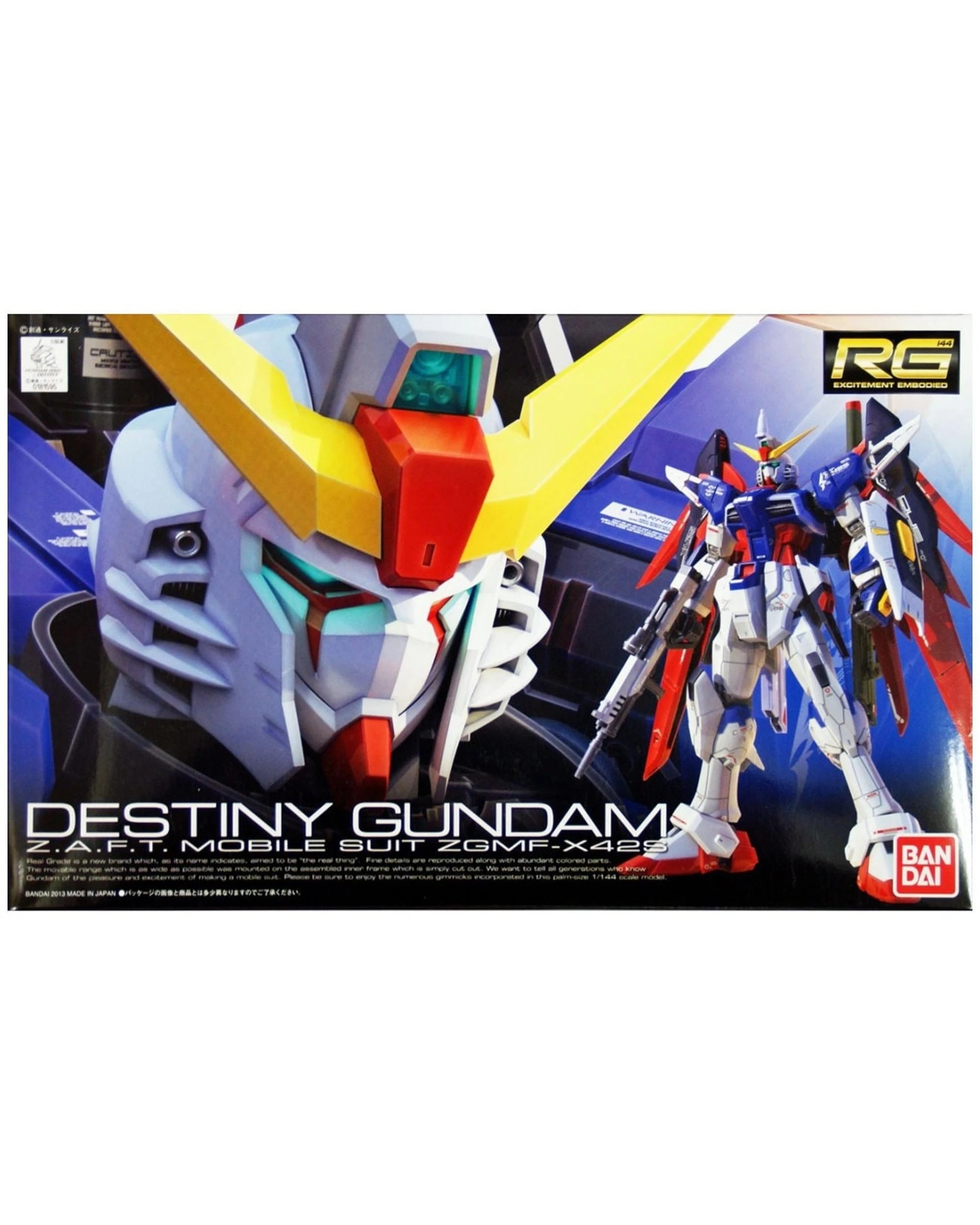 1 Bandai Gundam RG Destiny Gundam 1/144 Scale Model Kit, 1 of 9