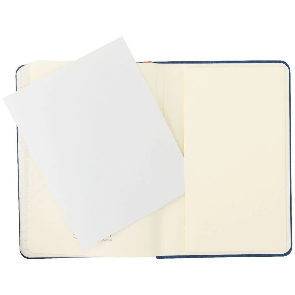 5 Modena A6 Linen Ruled Notebook Navy, 5 of 5