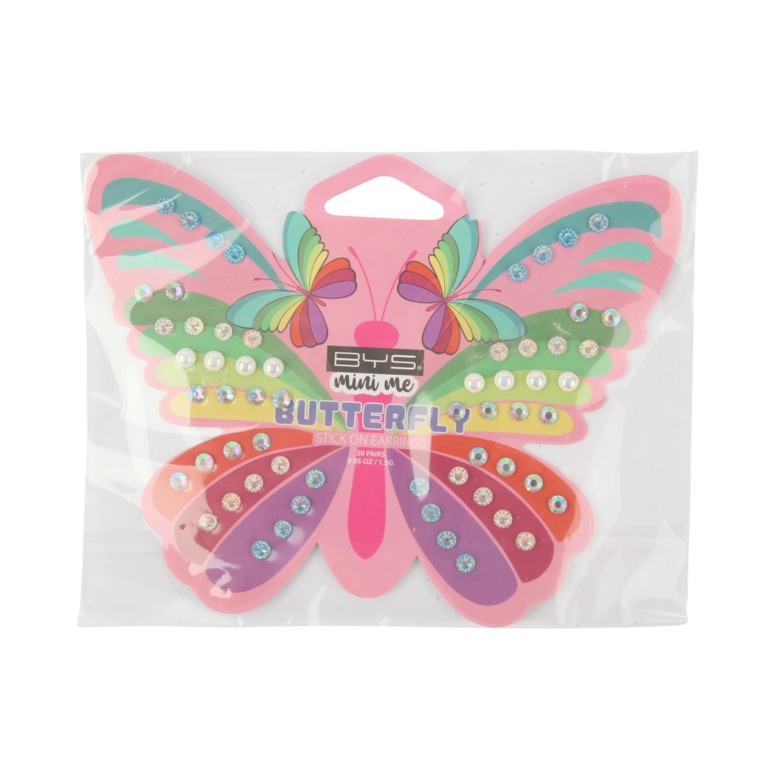 1 30 Pack BYS Mini Me Butterfly Stick On Earrings, 1 of 2