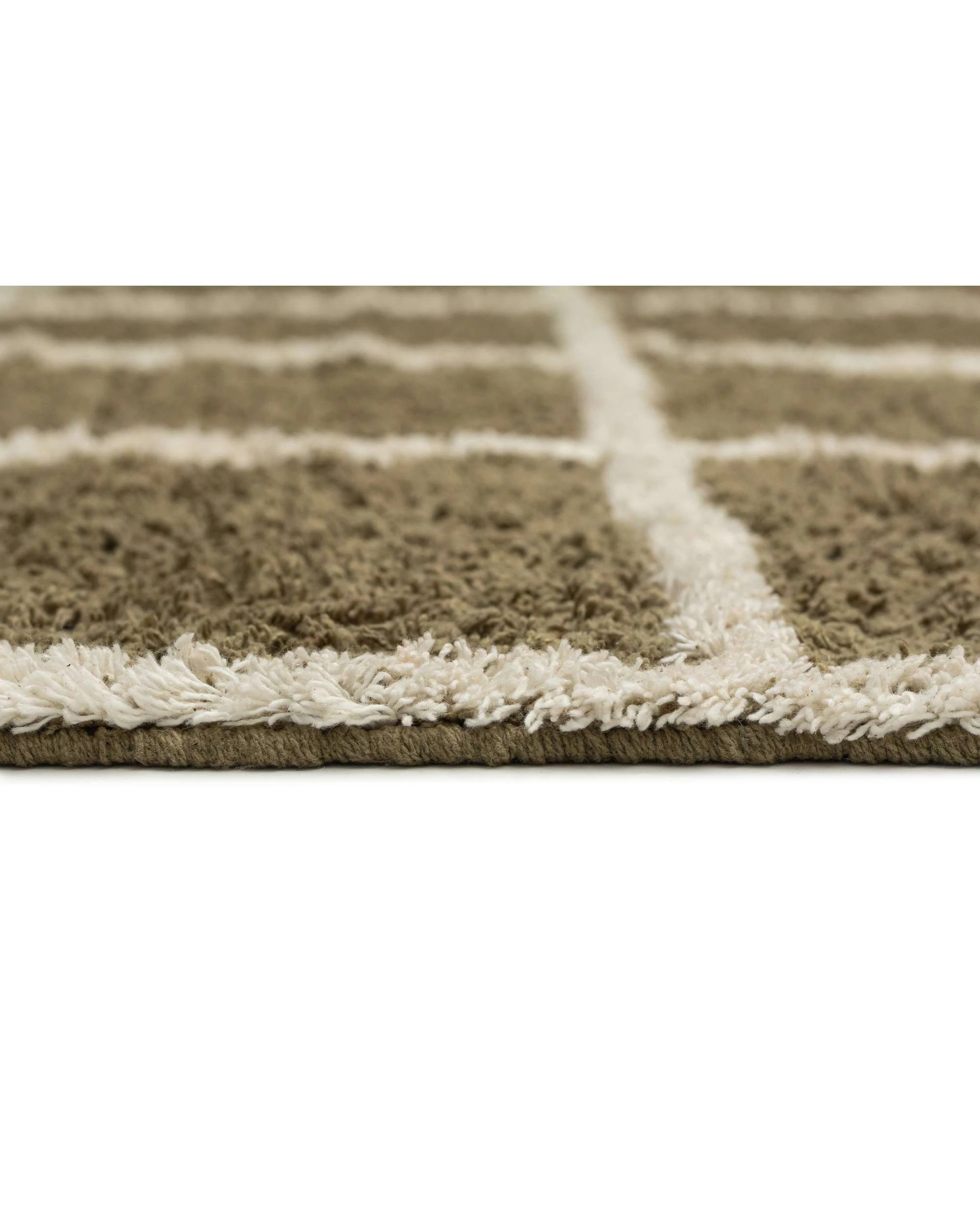 8 Loopsie Zanzibar Grid Cotton Rug-330cm x 240cm - Green, 8 of 8