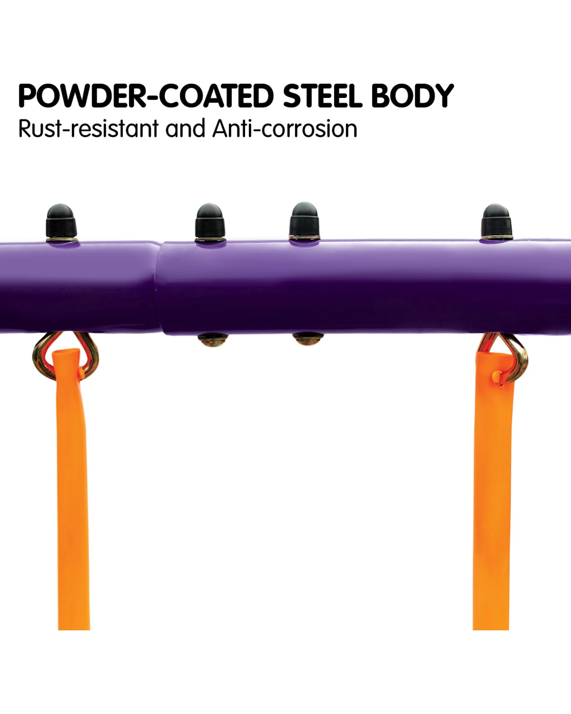 3 Kahuna Kids 4-seater Swing Set Purple Green, 3 of 8